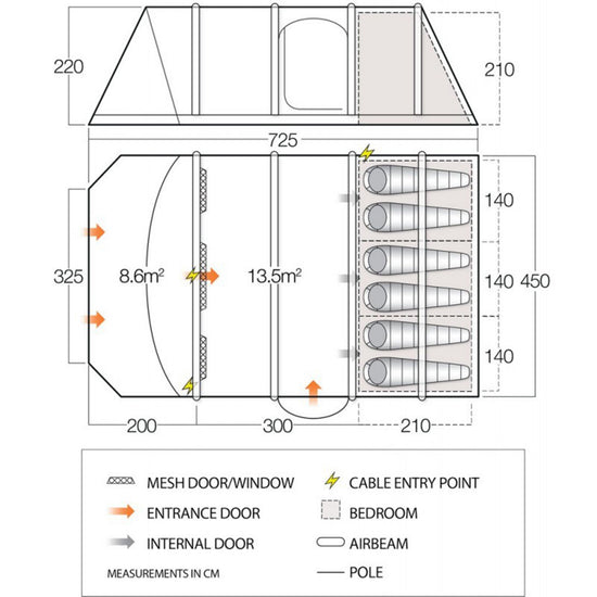 Icarus Air Vista 600XL Inflatable Tent