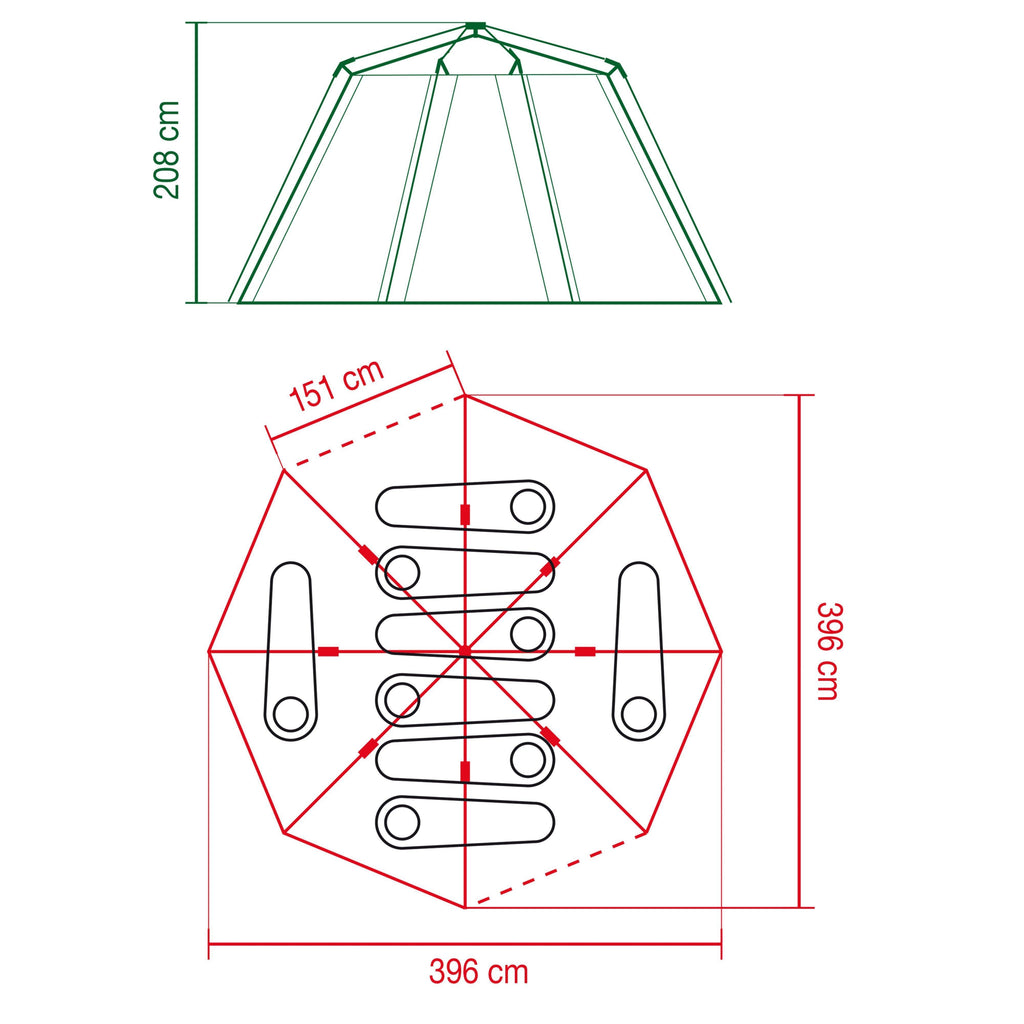 Octagon Blackout Tent