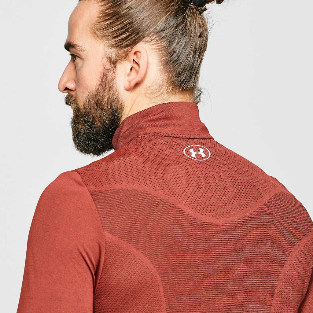 Men's UA Seamless Long Sleeve Zip Tee