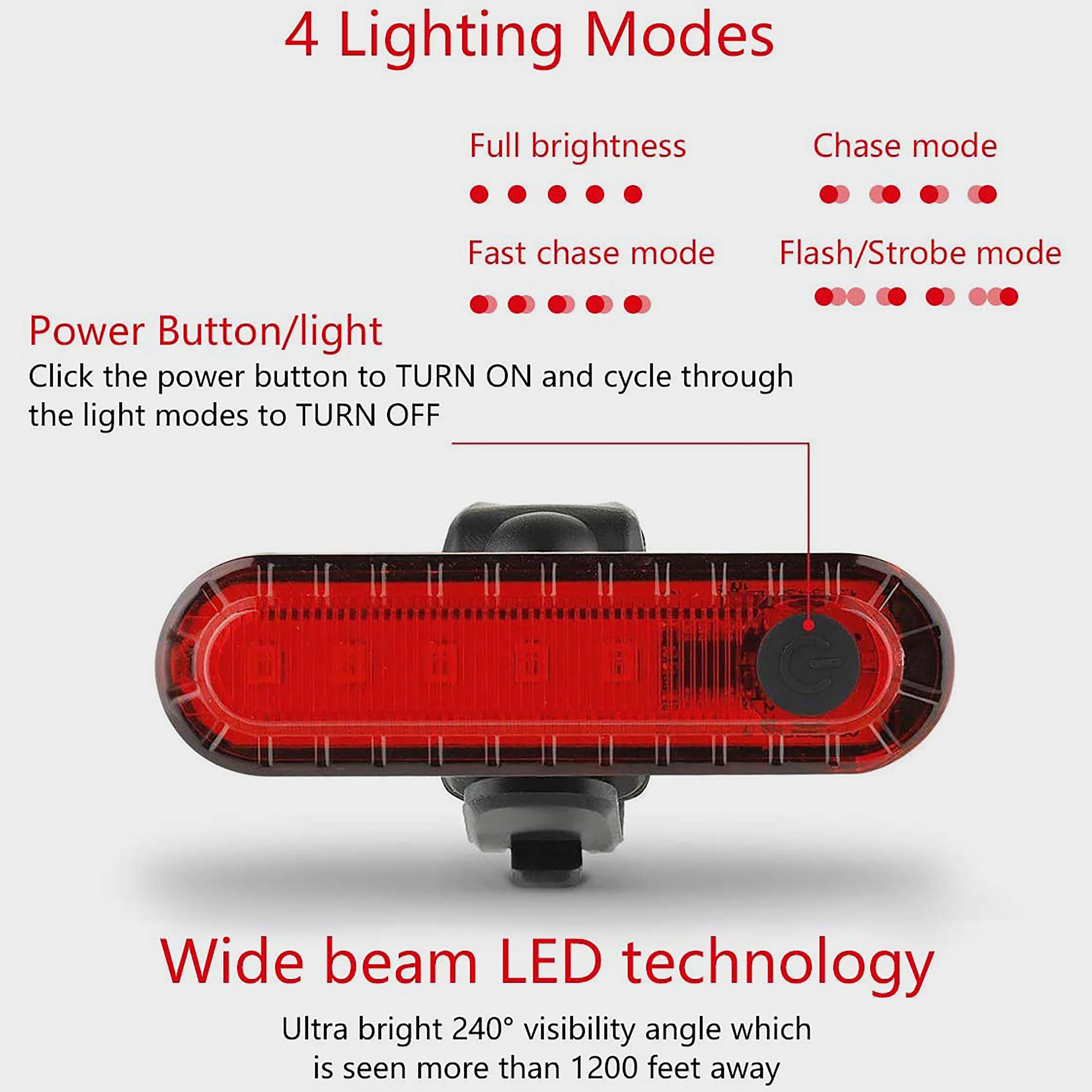 Rechargeable Rear Bike Light Set