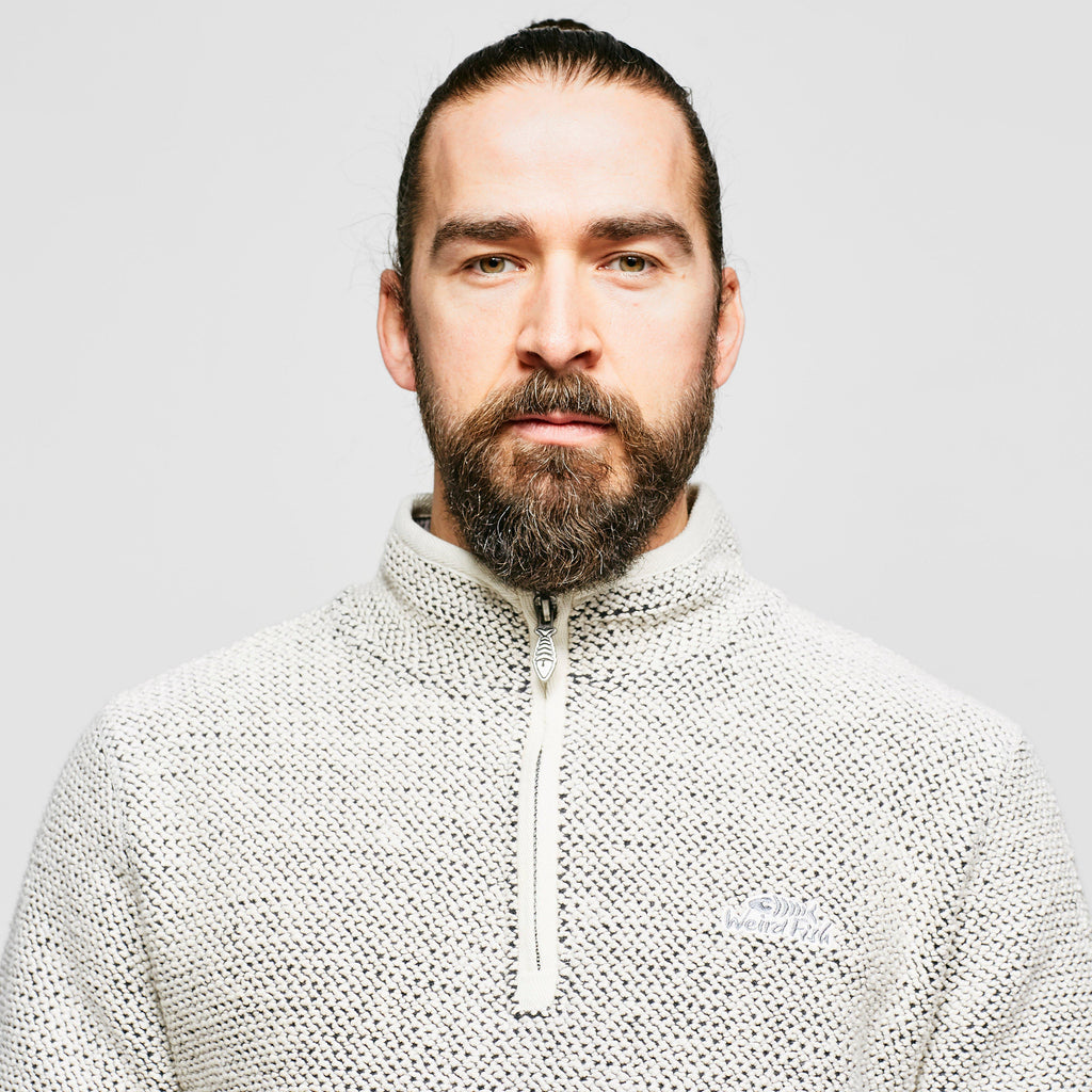 Men’s Stern Quarter-Zip Macaroni Sweater