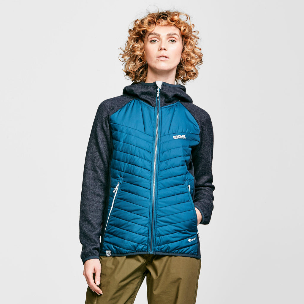 Womens Pemble II Hybrid FullZip Hooded Fleece