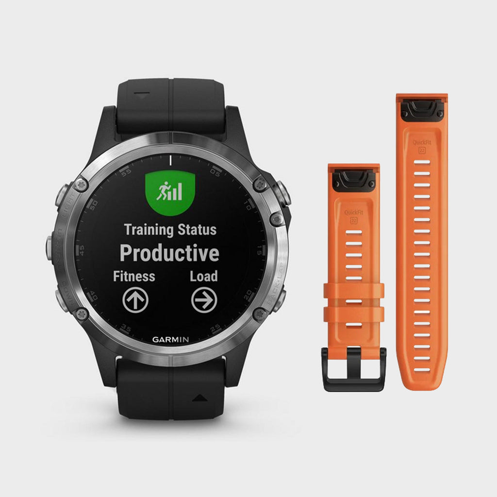 fenix® 5 Plus Multi-Sport GPS Watch + extra QuickFit band