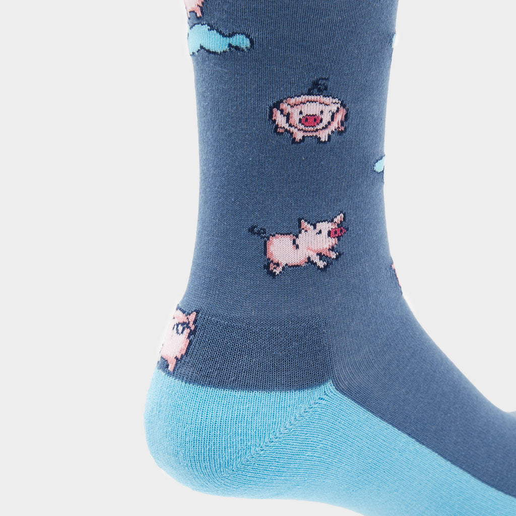 Adults Novelty Fun Socks Pigs