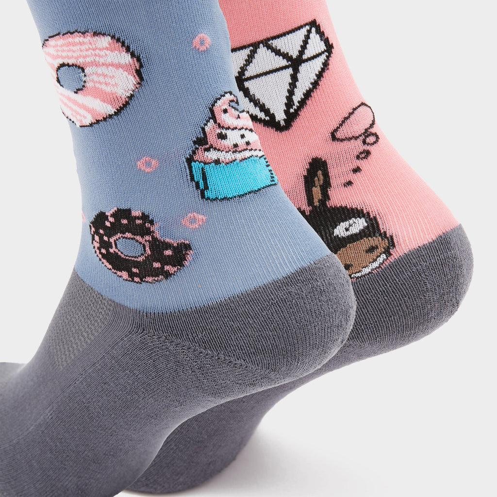 Kids Novelty Donkey Doughnuts Socks