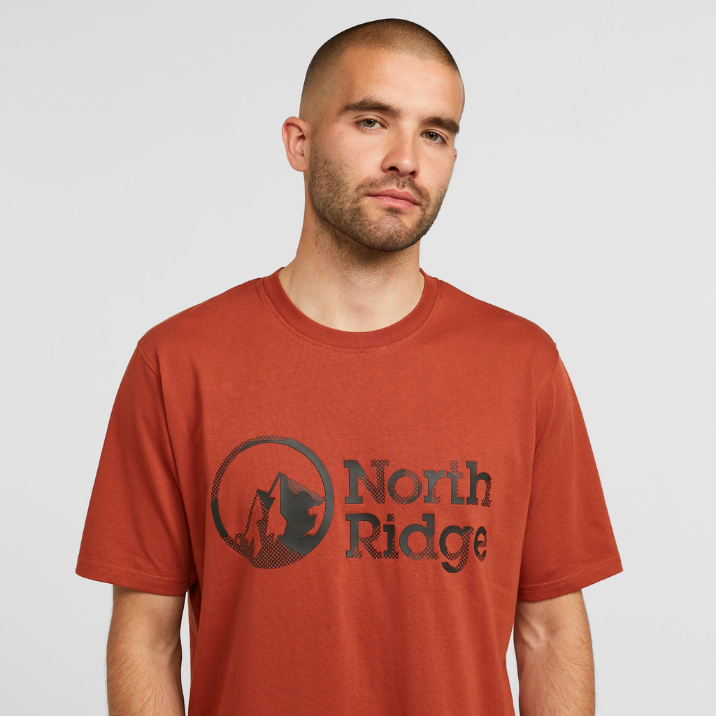 Men’s Mesh Text Logo T-Shirt
