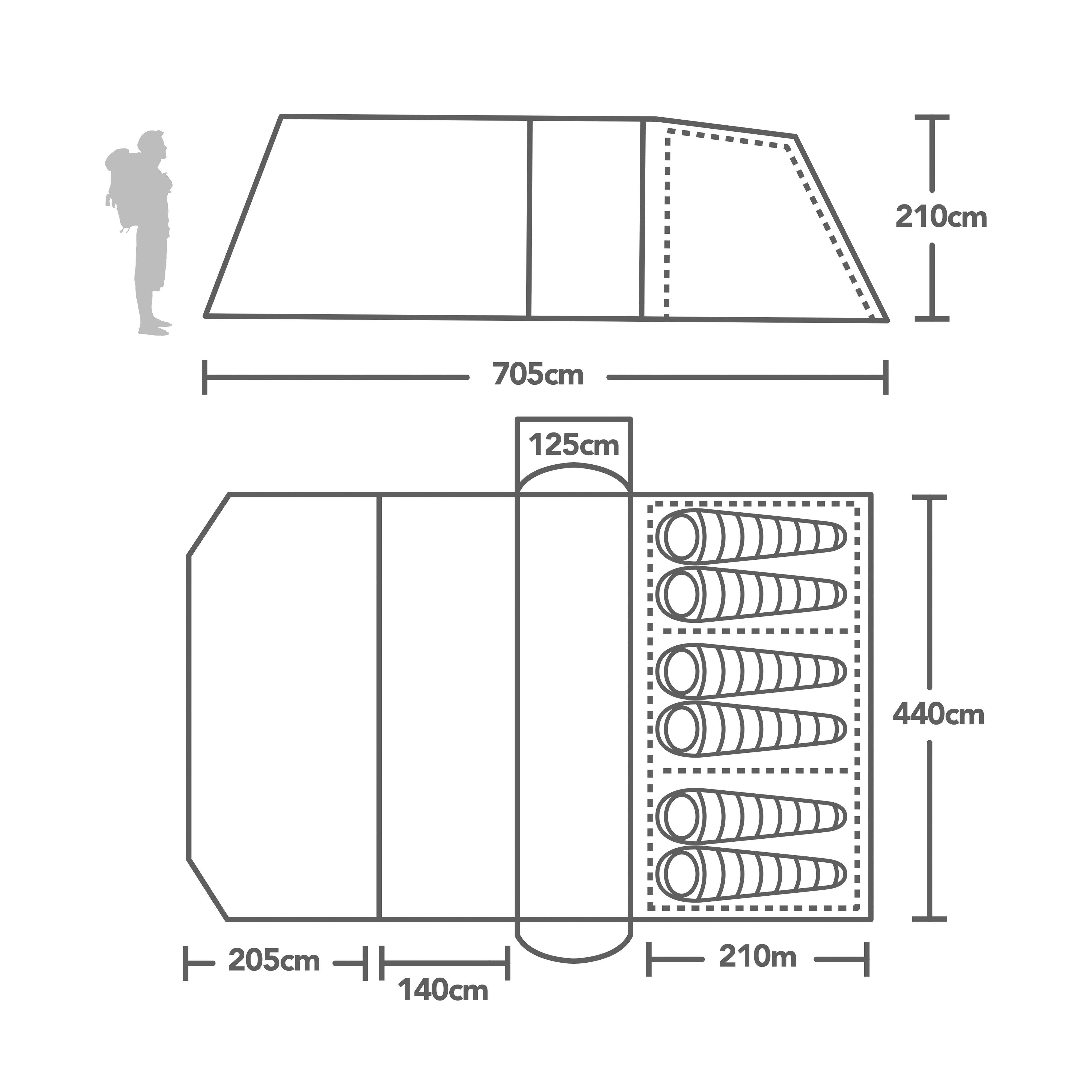 Alderley TC 650XL Air tent