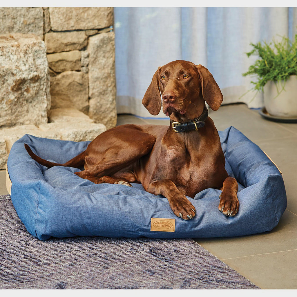 Square Denim Dog Bed