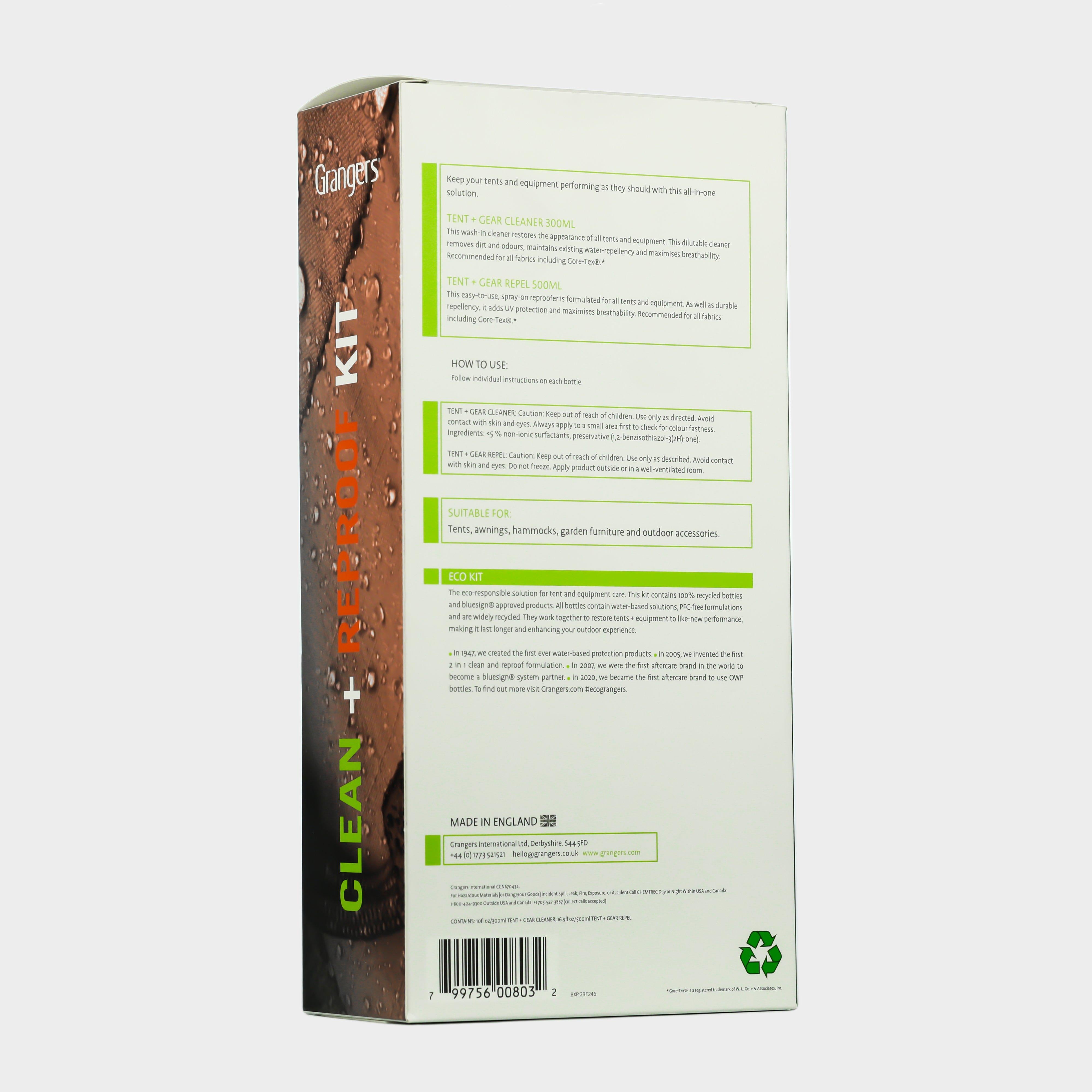 Tent + Equipment Clean + Reproof Kit