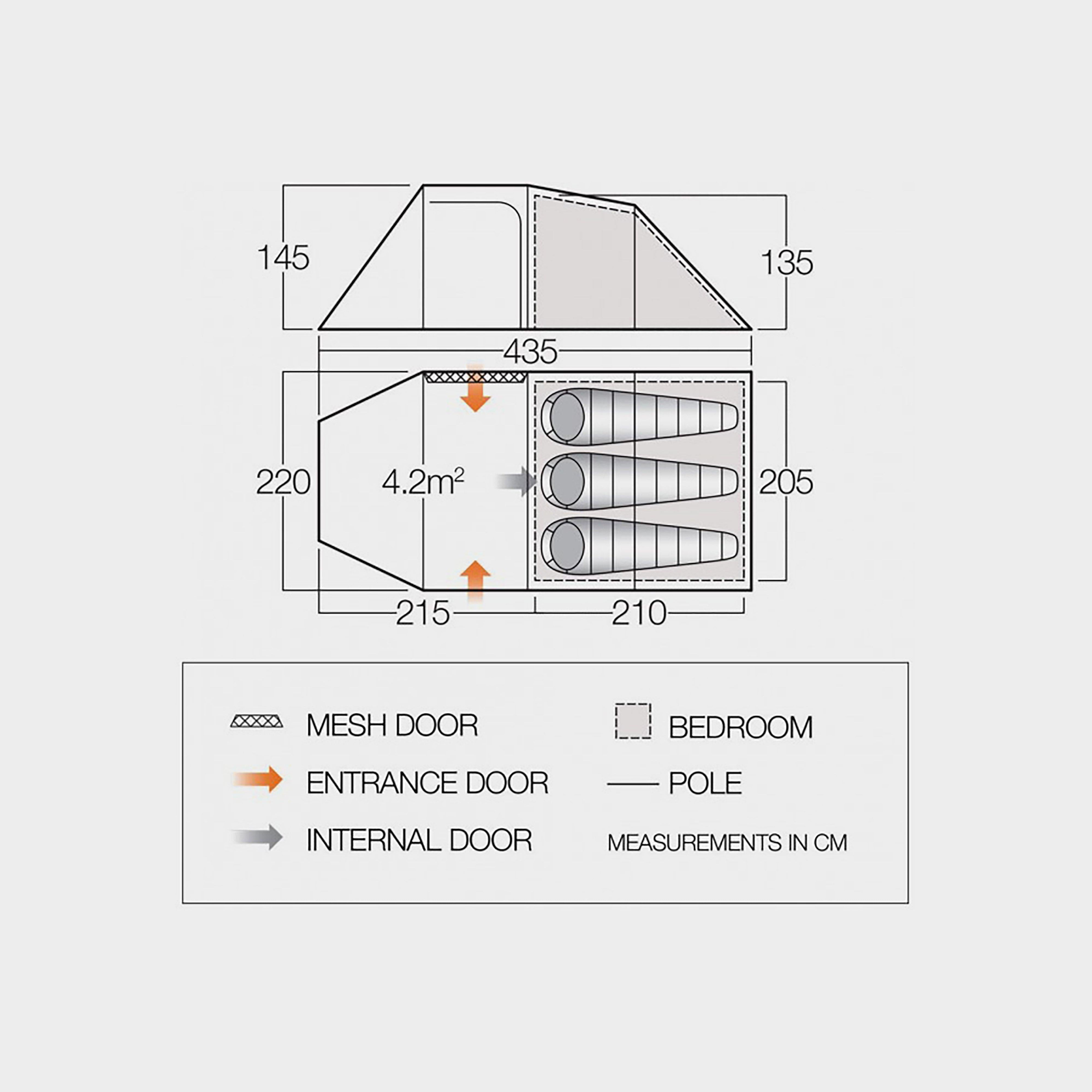 Beta 350XL 3 Person Tent