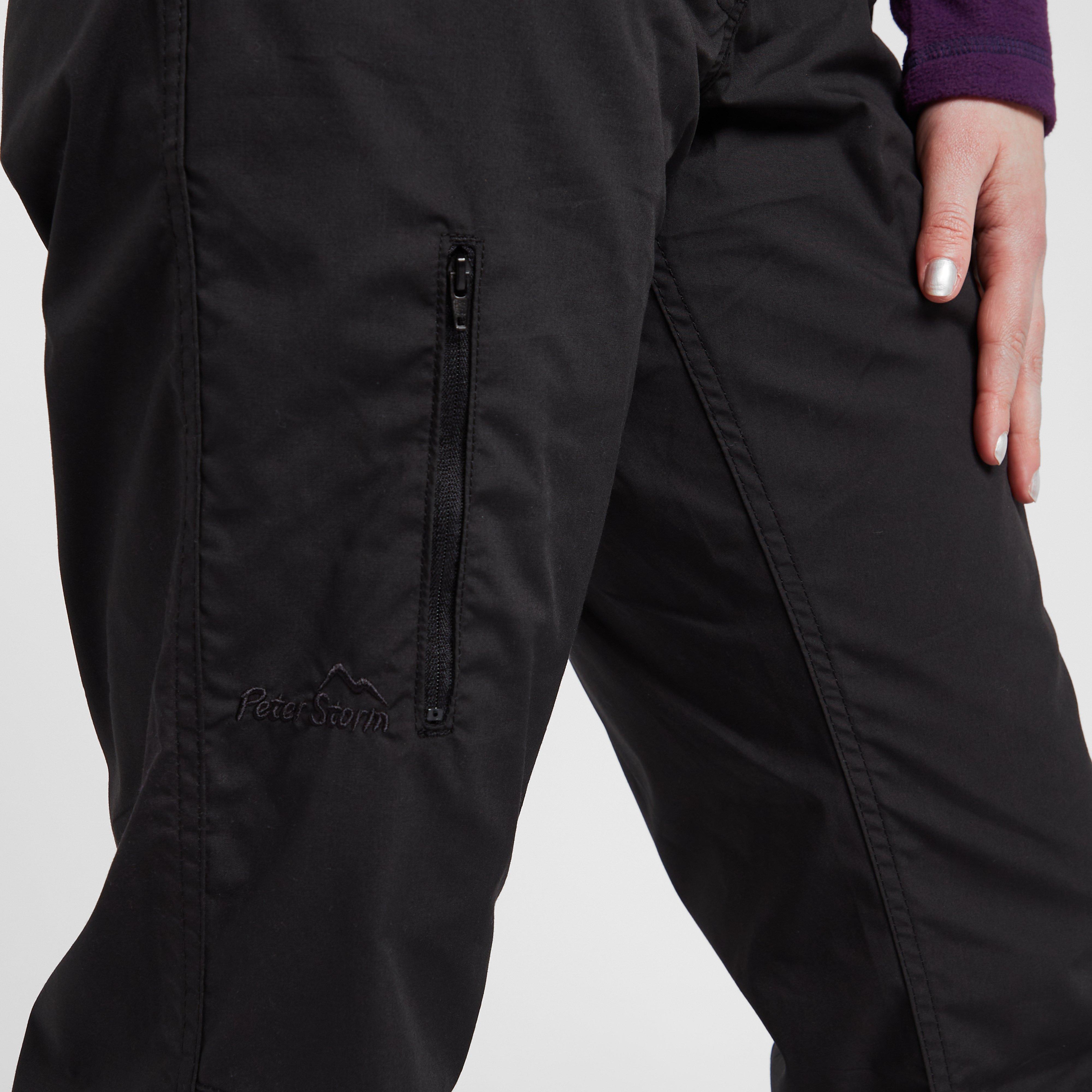 Pantalon De Randonnée Peter Storm – Femme Taille 18 – Noir Imperméable