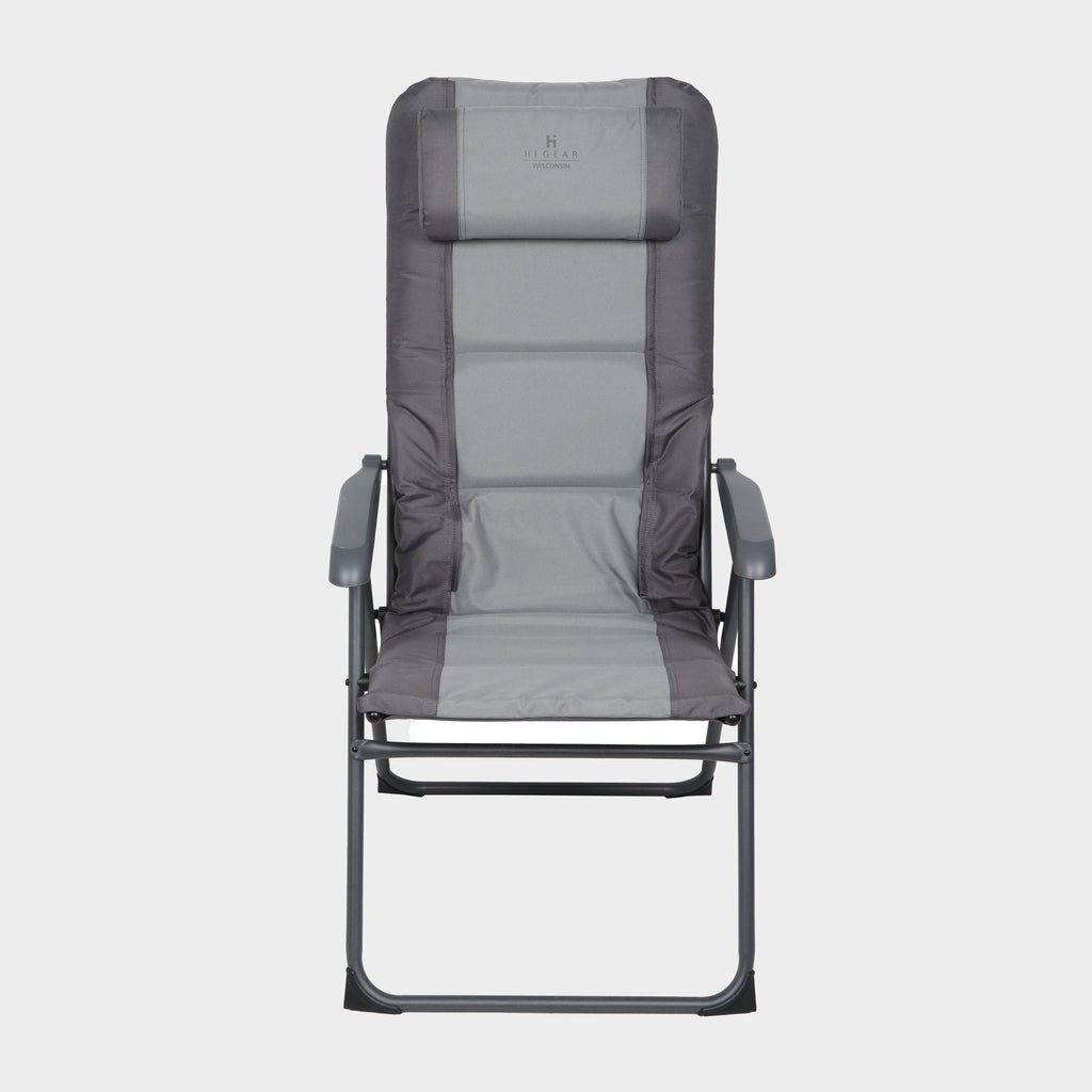 Wisconsin Bench Stackable Chair Grey Hi-Gear Wisconsin Folding Camping Chair – Millets