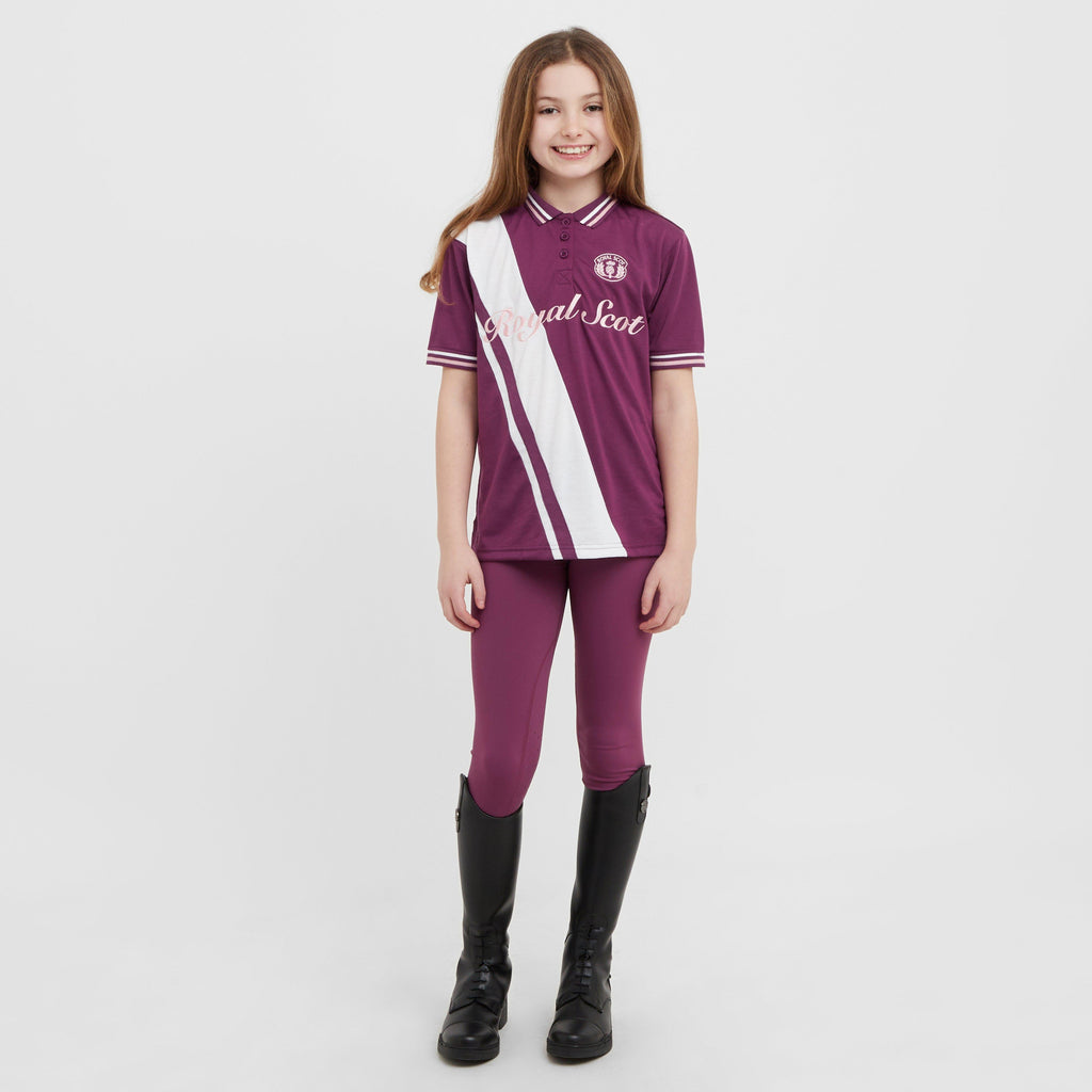 Kids’ Nora Team Polo Top Amaranth