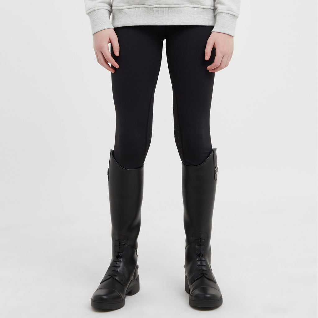 Kids’ Ivy Knee Patch Tights Black