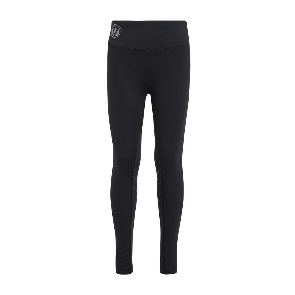 Kids’ Ivy Knee Patch Tights Black