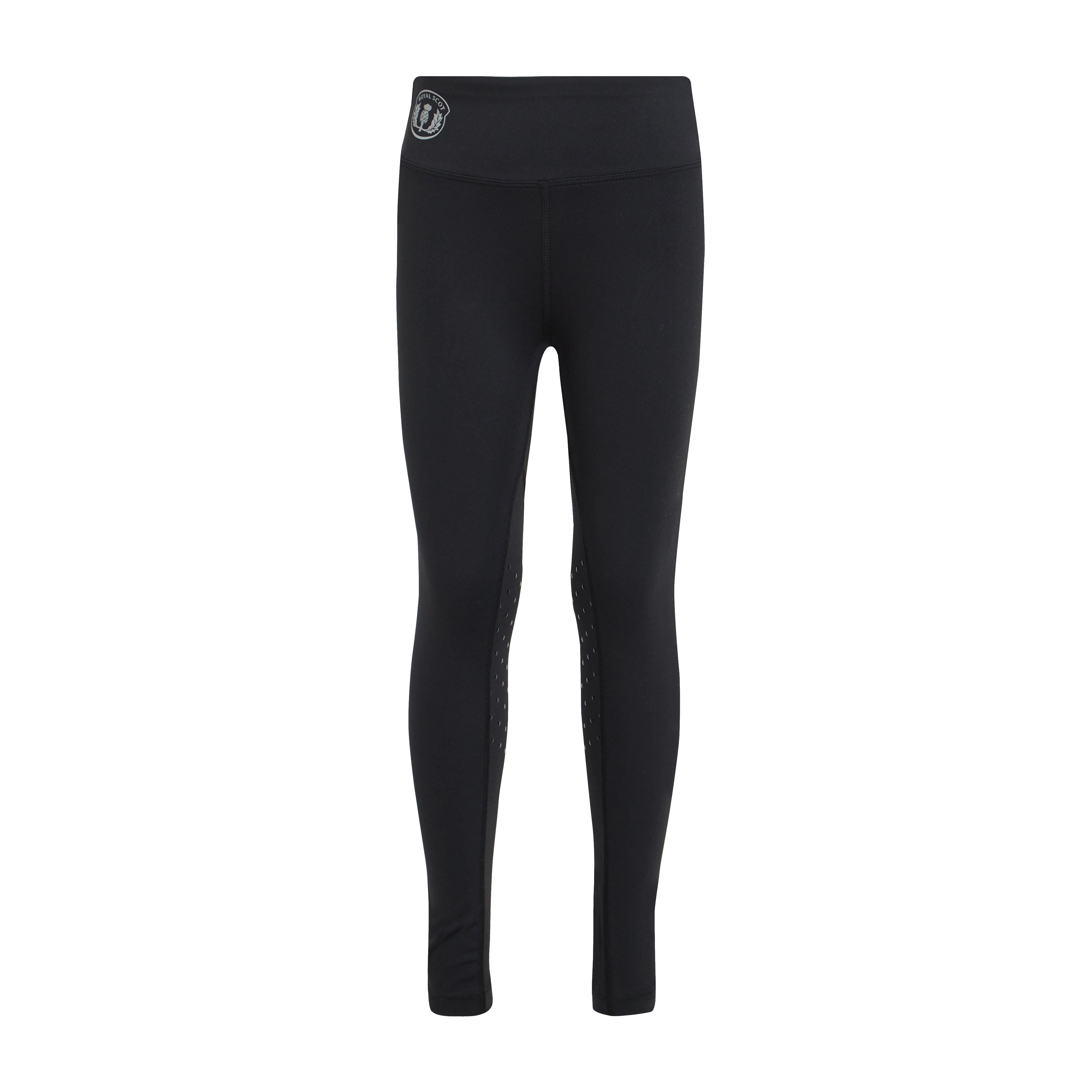 Kids’ Ivy Knee Patch Tights Black
