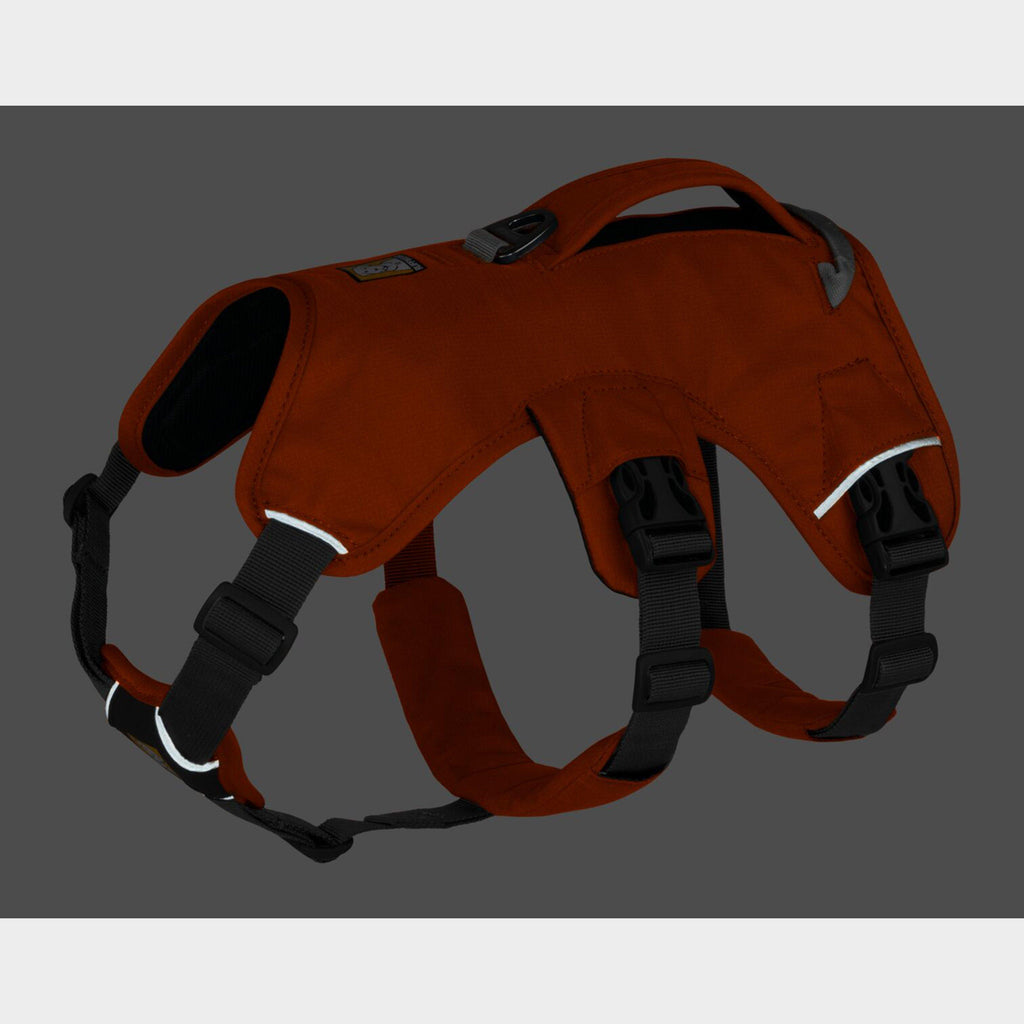 Web Master Dog Harness With Handle Blaze Orange