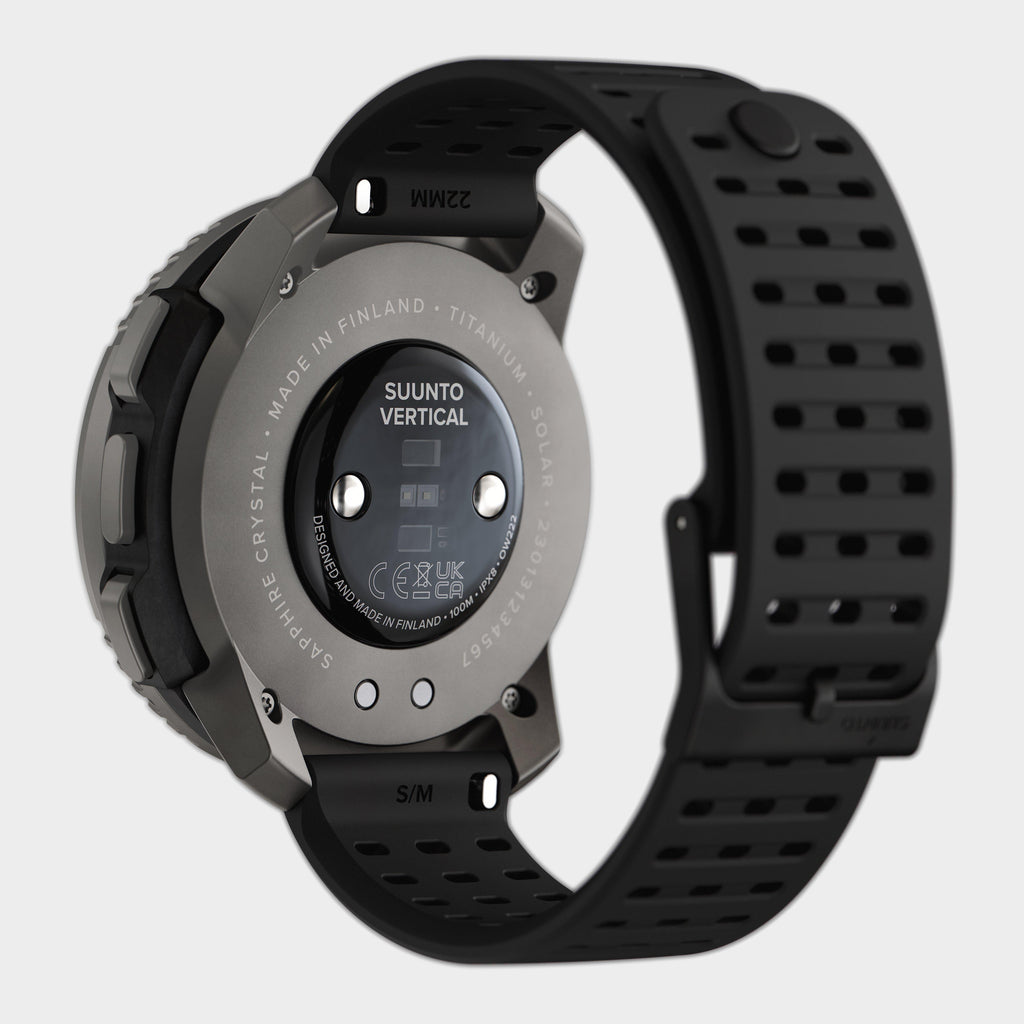 Vertical GPS Watch Titanium Solar Black