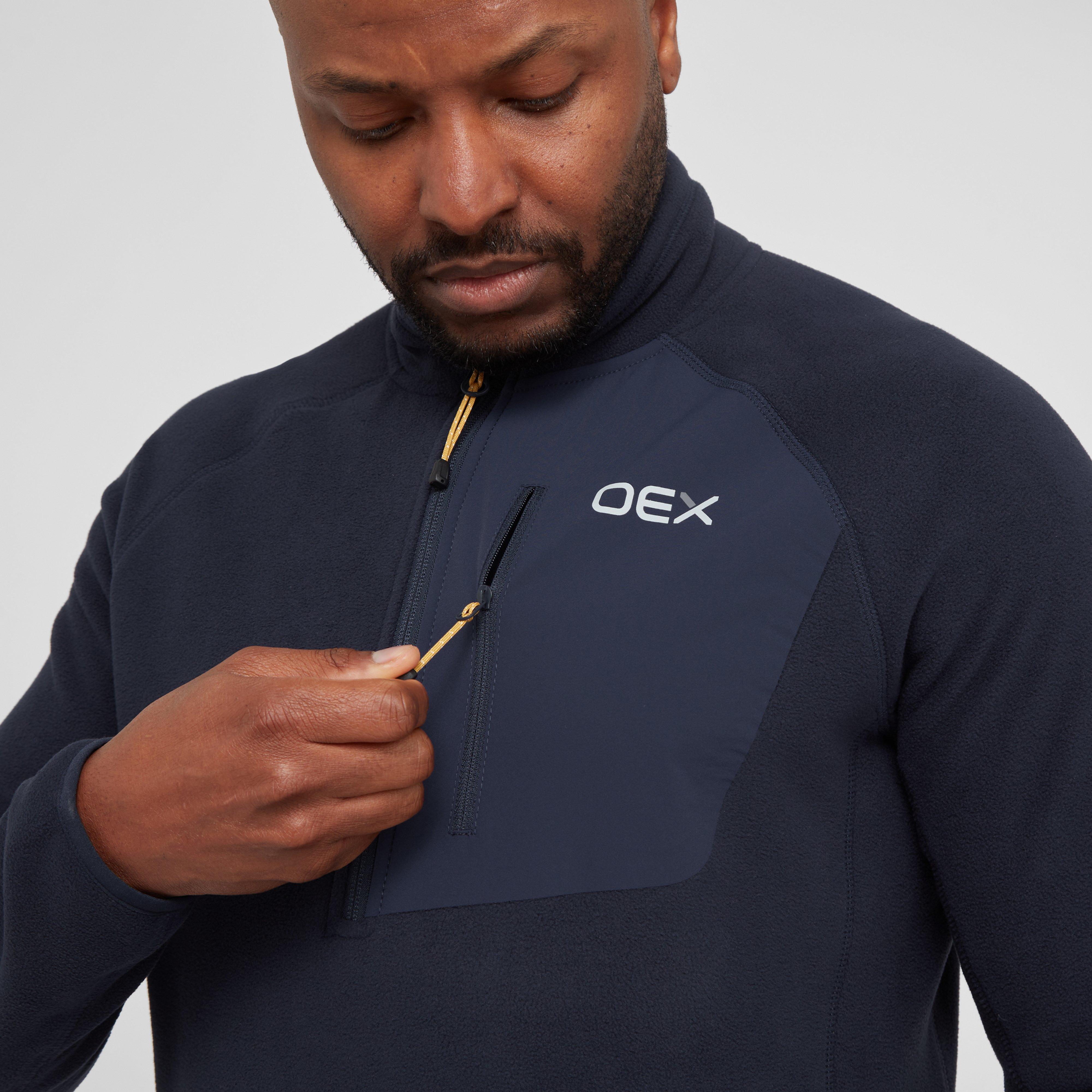 Navy OEX Men's Braewick Half Zip Fleece – Millets