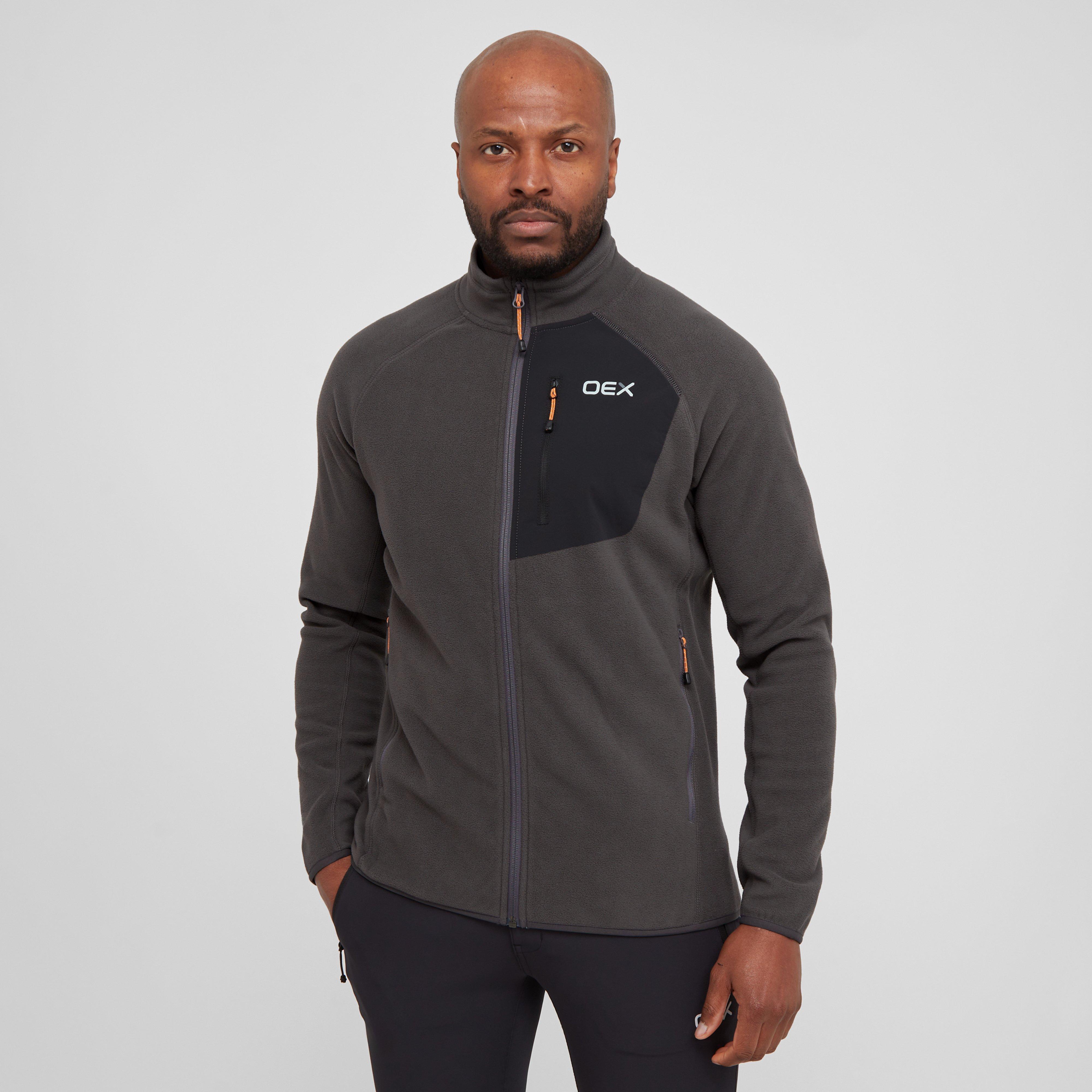 Grey OEX Men's Braewick Full Zip Fleece – Millets
