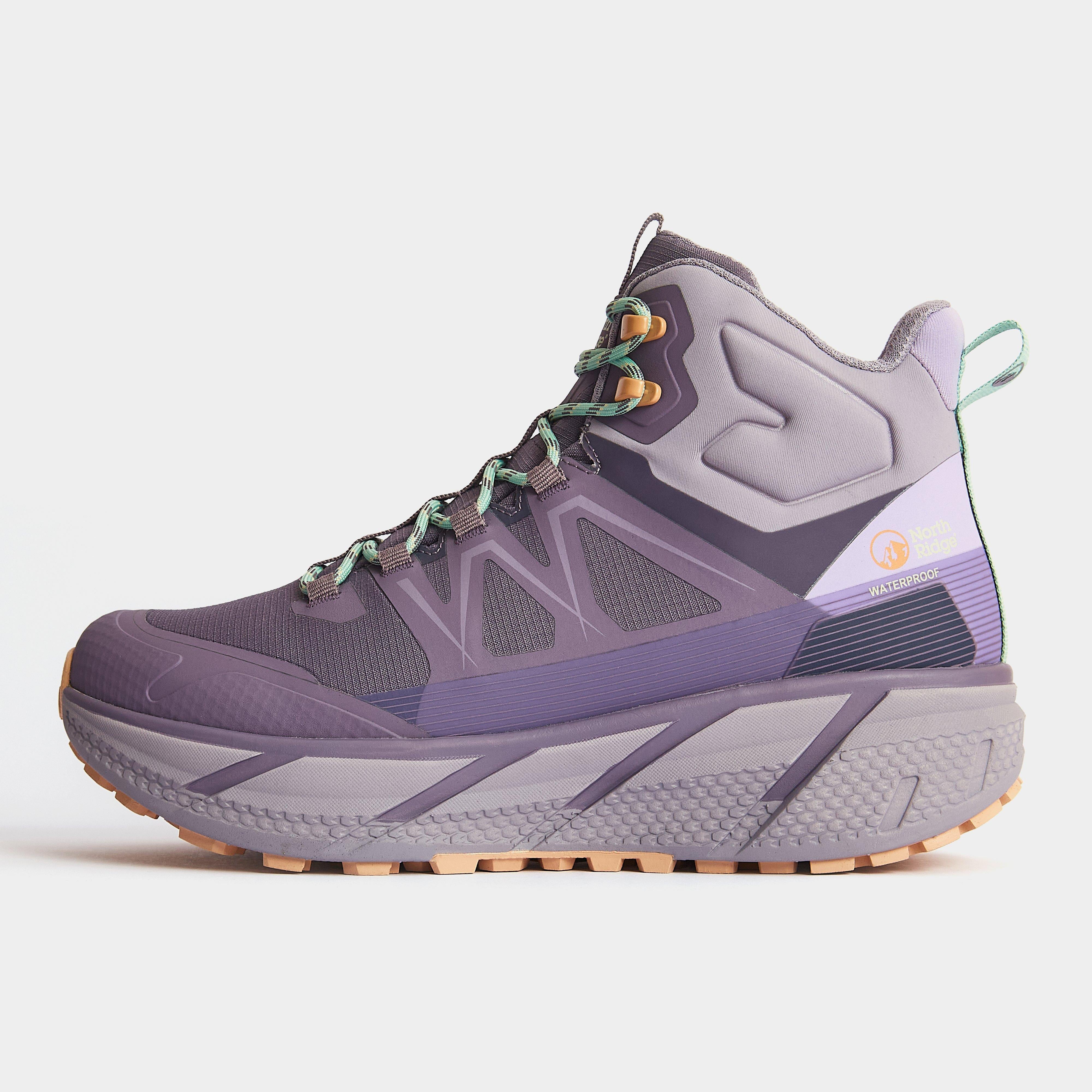Purple North Ridge Women's Flux Speed Waterproof Mid Walking Boot
