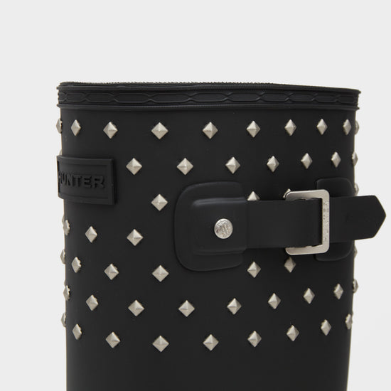 Women’s Refined Tall Studded Cuff Wellington Boots