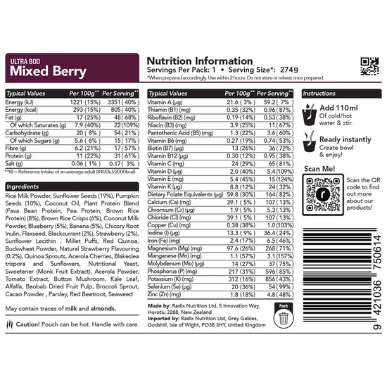 Mixed Berry Breakfast 800