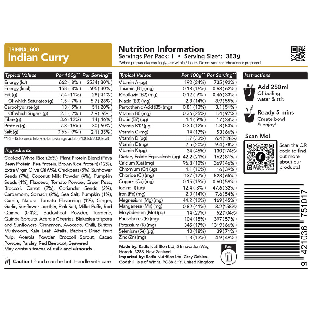 Indian Curry Meal 800