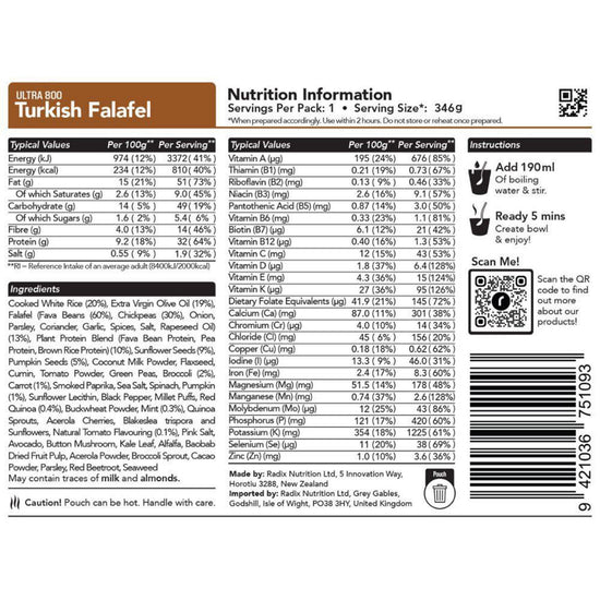 Turkish Falafel Meal 800