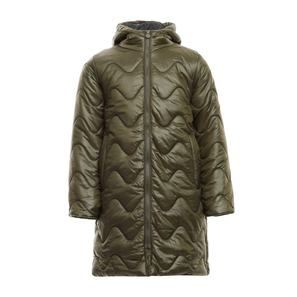 Kids' Cambrie Long Line Quilted Jacket