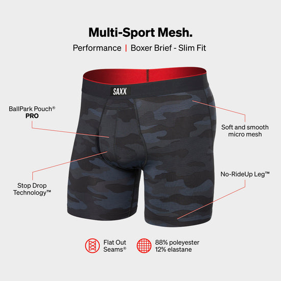 Men’s Multi-Sport Performance Boxer Brief 6inch