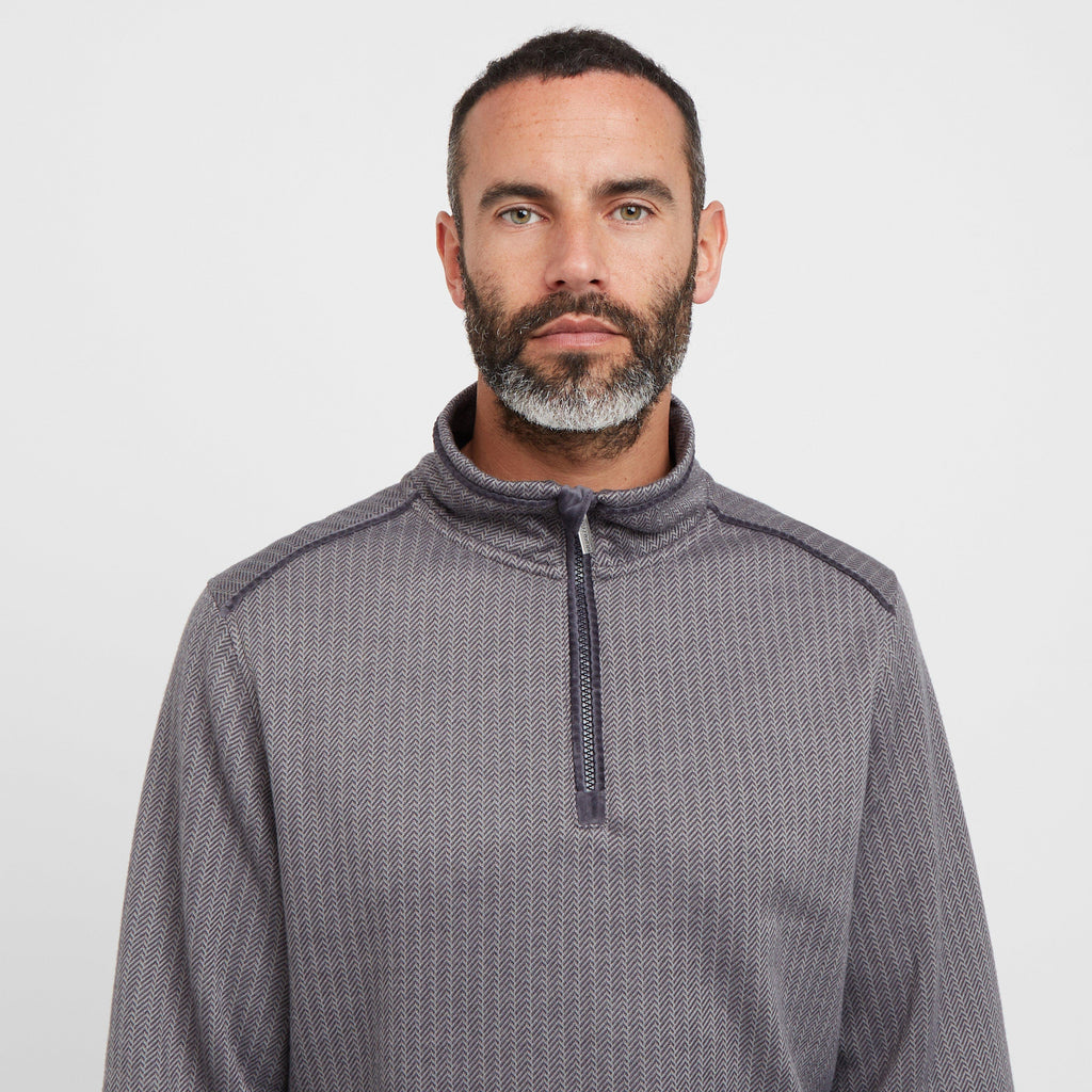 Men’s Sterling Herringbone 1/4 Zip Fleece