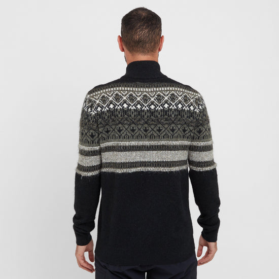 Men’s Yarmouth Fair Isle Half Zip Sweater