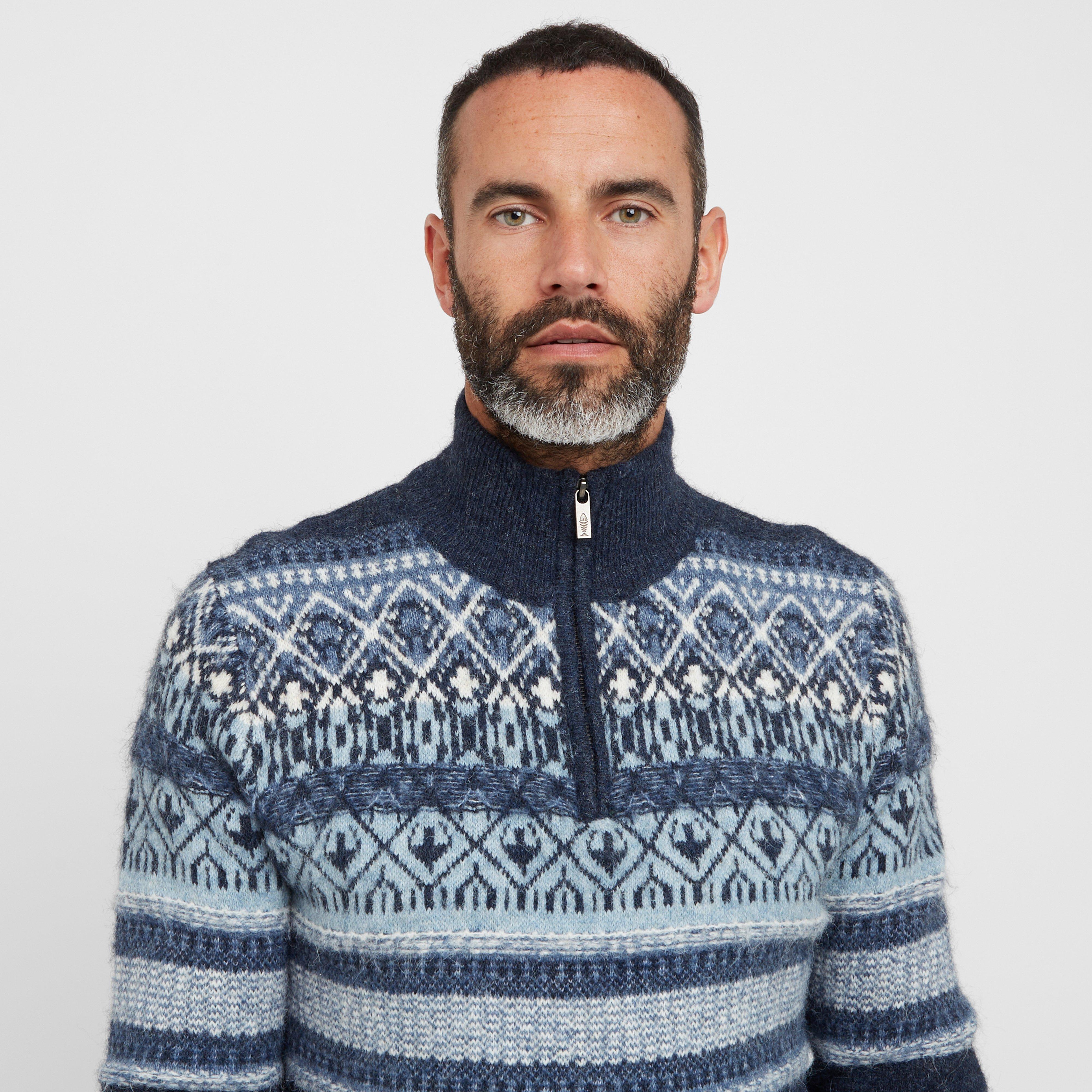 Men’s Yarmouth Fair Isle Half Zip Sweater