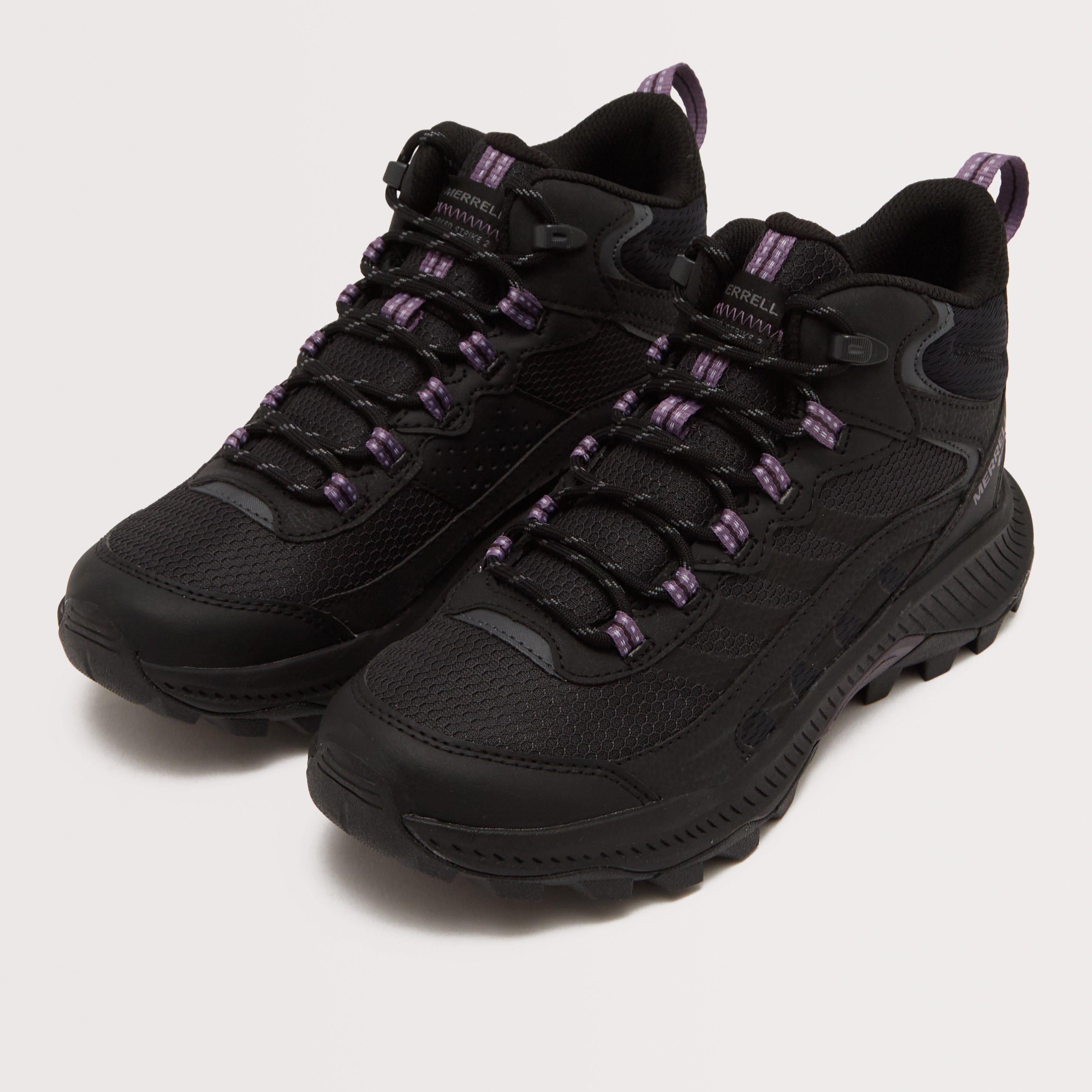 Black Merrell Women's Speed Strike 2 GORE-TEX® Mid Walking Boots