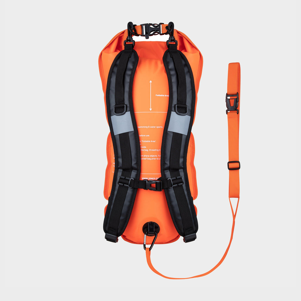Recycled 2 LED Light 28L Backpack Swim Safety Buoy & Dry Bag
