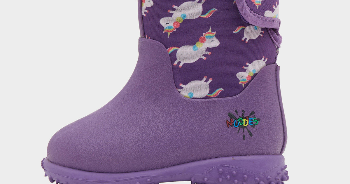 Purple Grubs Kids Muddies Puddle 5.0 Wellington Boots – Millets