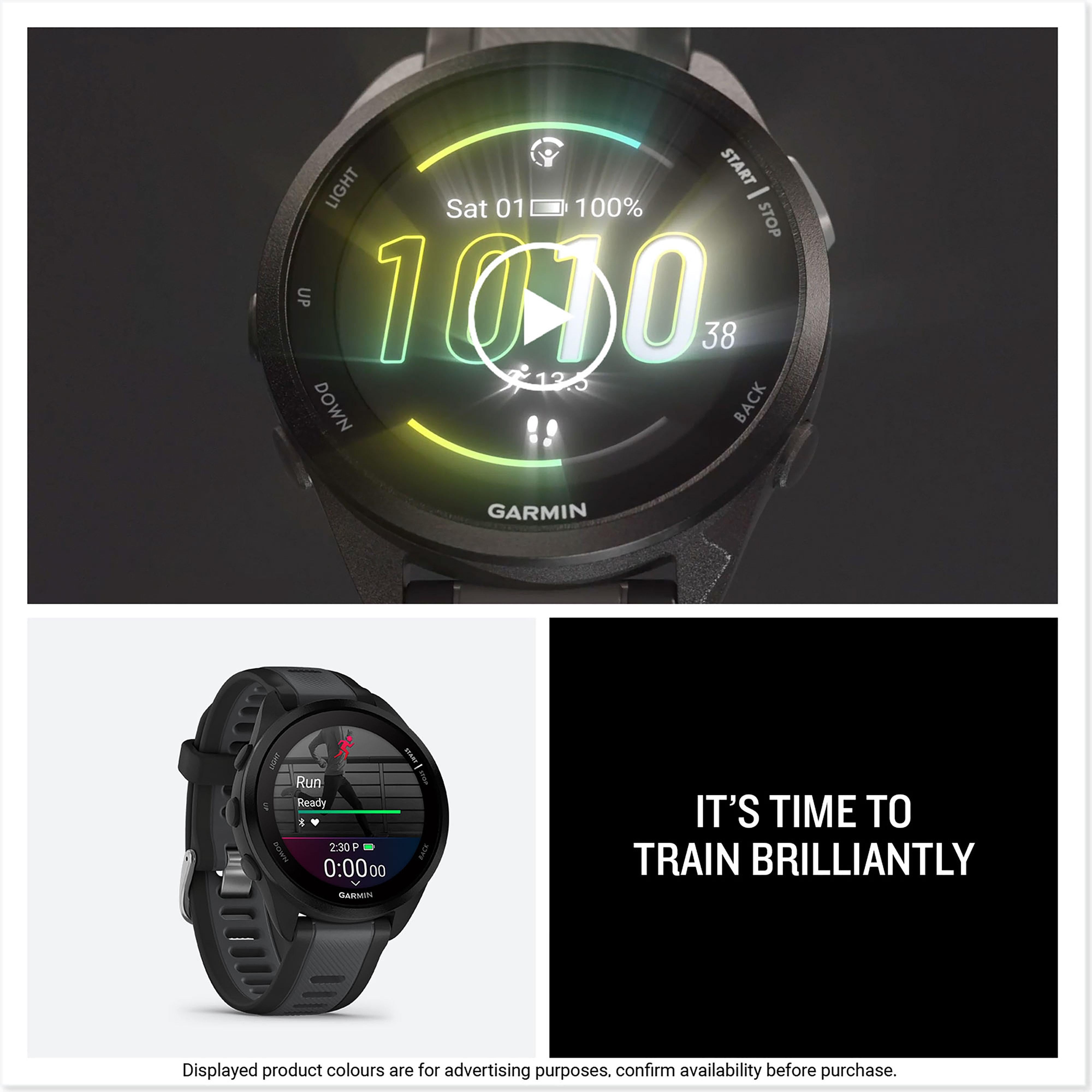 Black Garmin Forerunner® 165 GPS Smartwatch – Millets