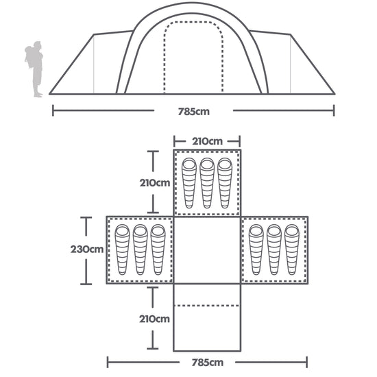 Refurbished Kepler 9 Nightfall Air Tent