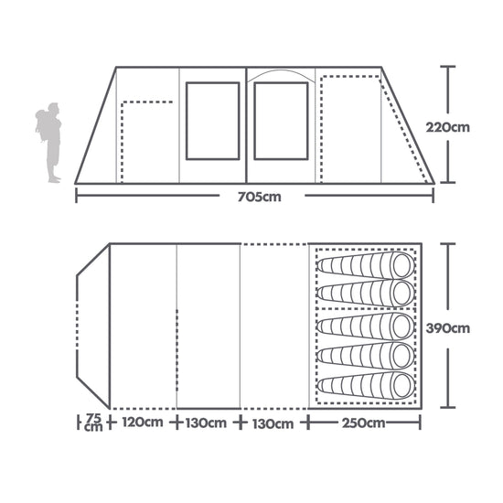 Refurbished Telstar 5 Nightfall Air Tent
