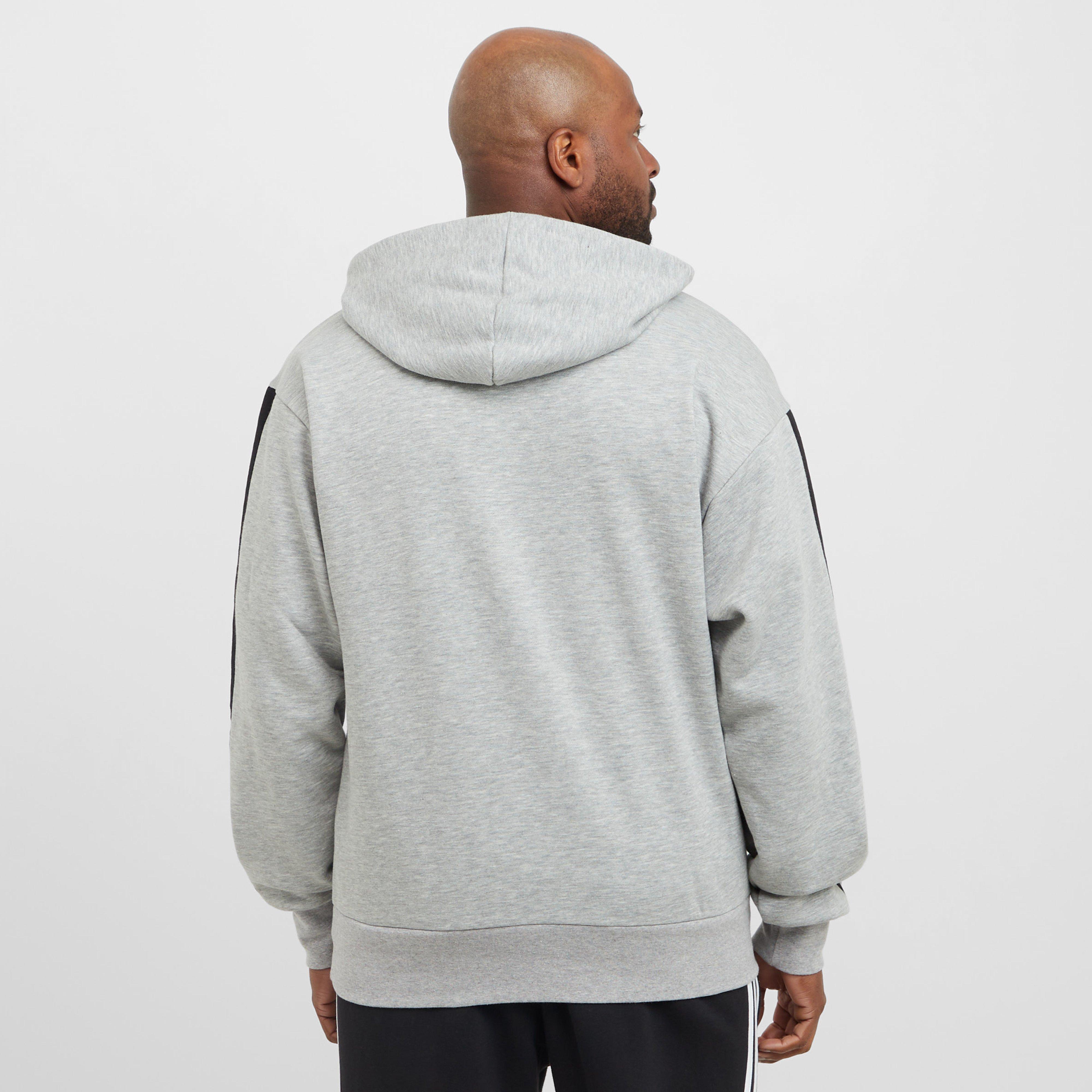 Men’s Essentials 3-Stripes Fleece Hooded Sweatshirt