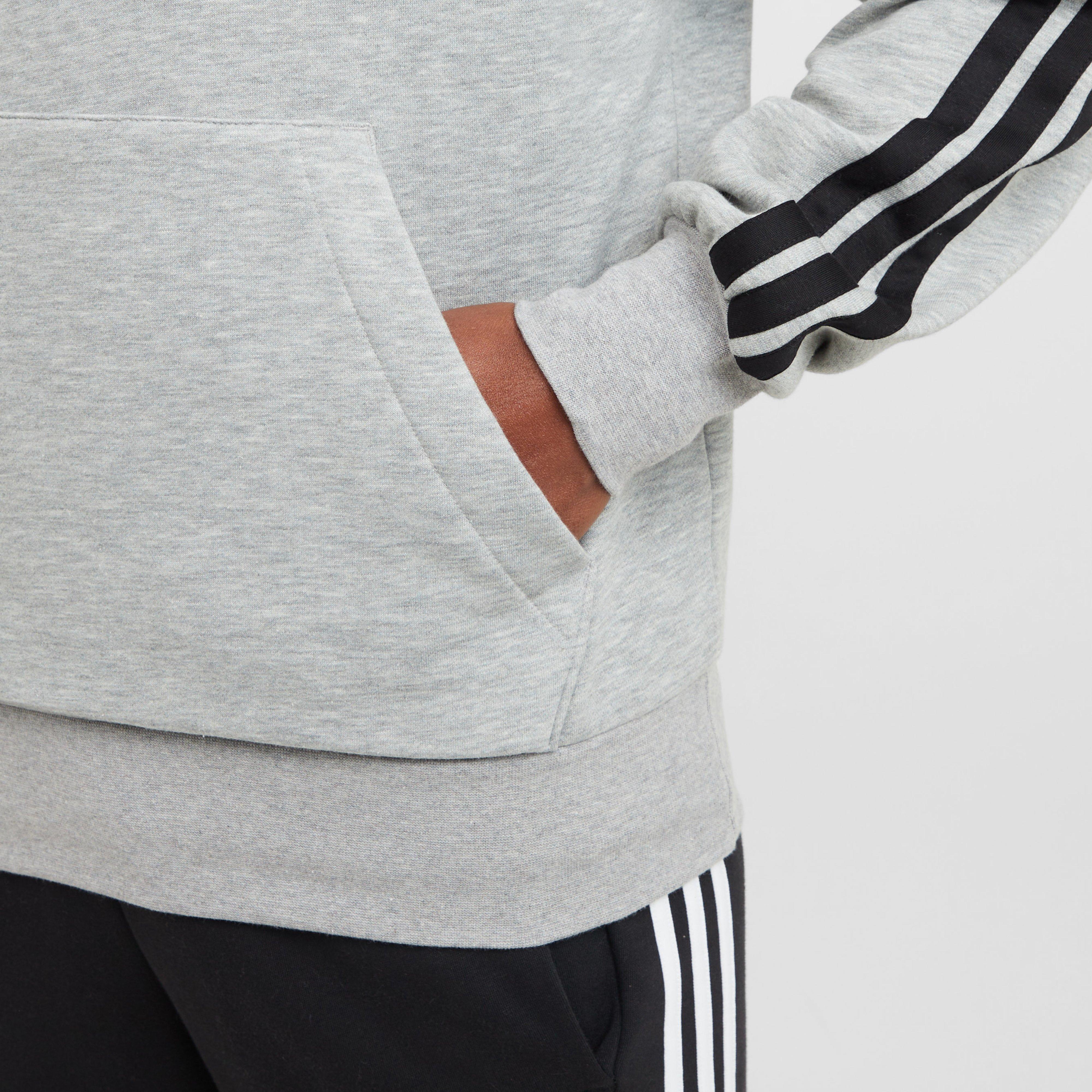 Men’s Essentials 3-Stripes Fleece Hooded Sweatshirt