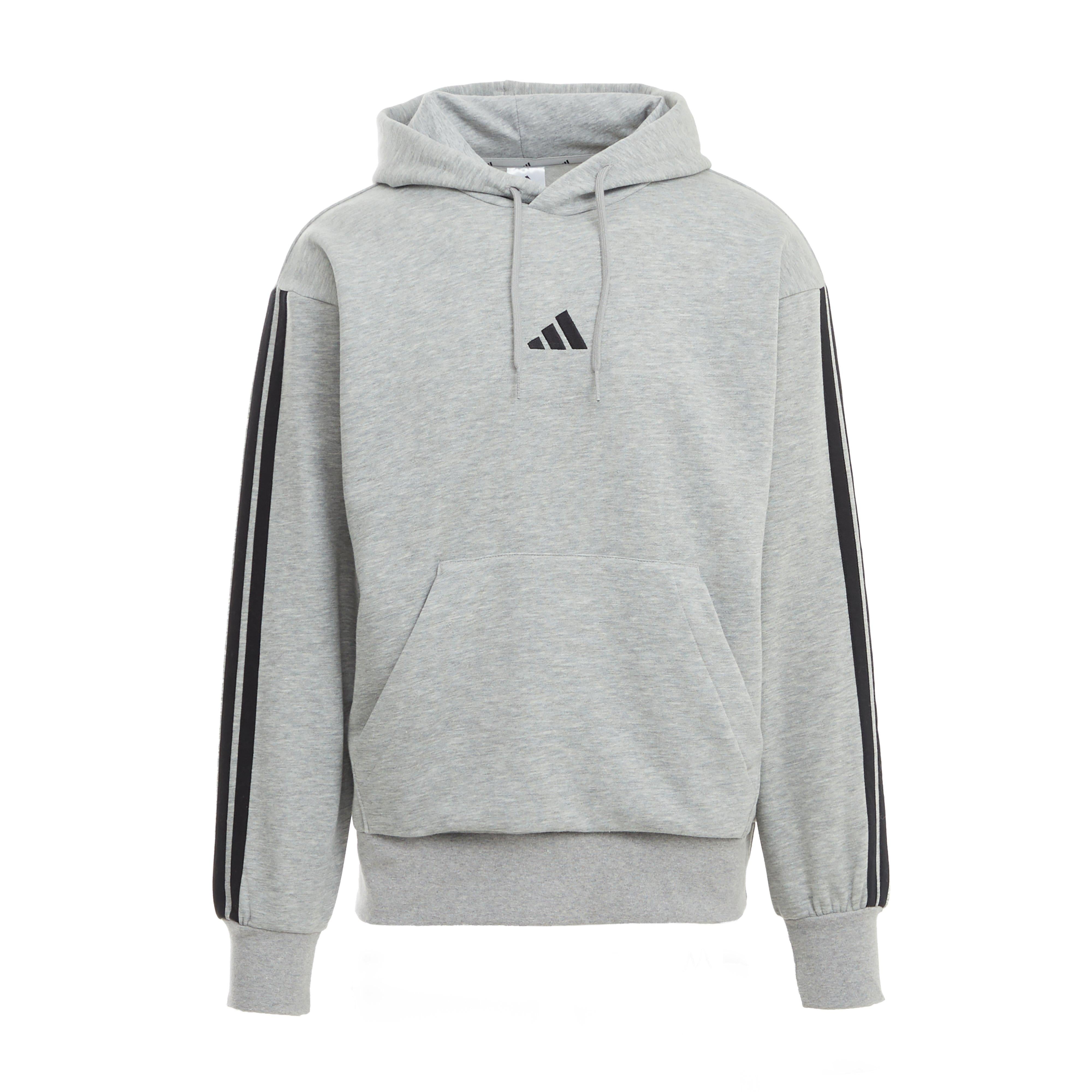 Men’s Essentials 3-Stripes Fleece Hooded Sweatshirt