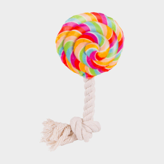 Lilly Lollipop Plush And Rope Dog Toy