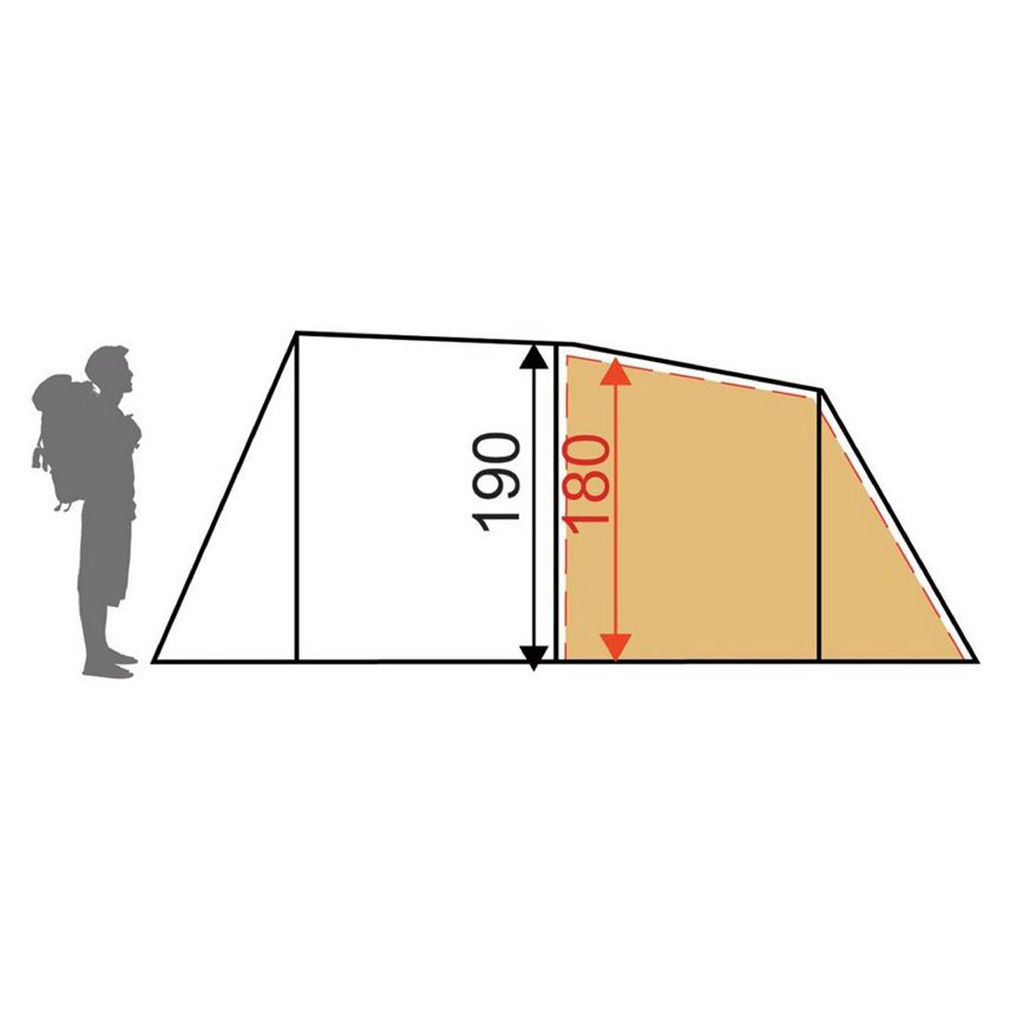 Refurbished Eurohike Sendero 4 Family Tent