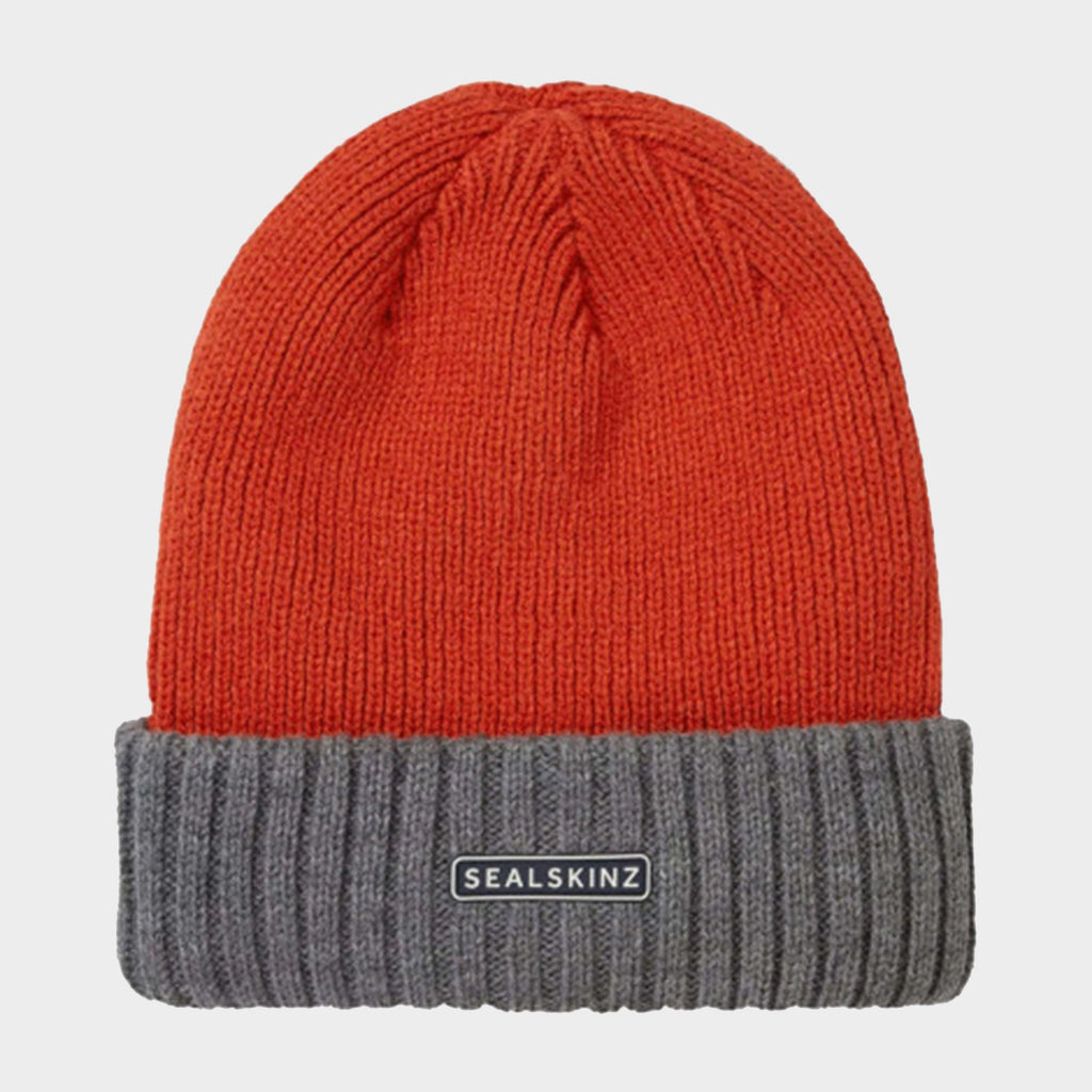 Unisex Bacton Waterproof Cold Weather Roll Cuff Beanie Hat