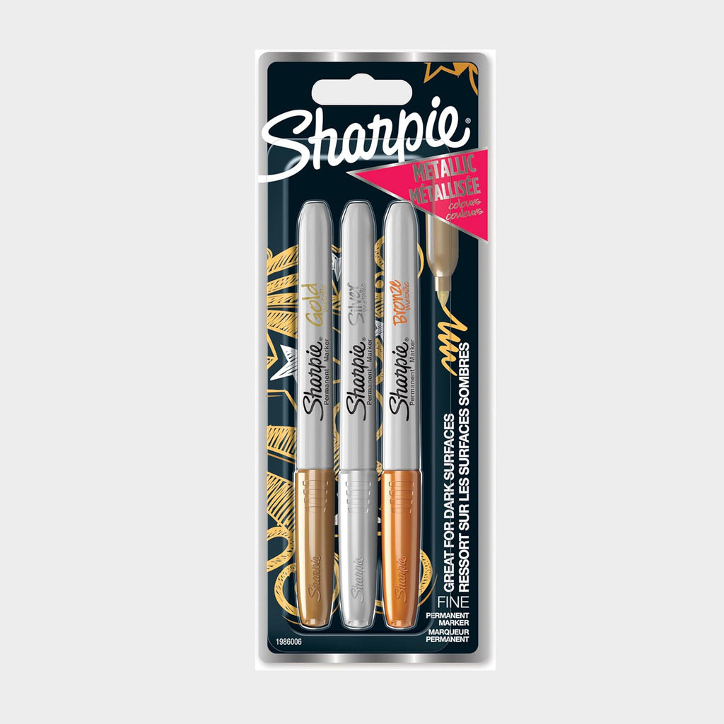 Fine Metallic Marker Pens 3 Pack