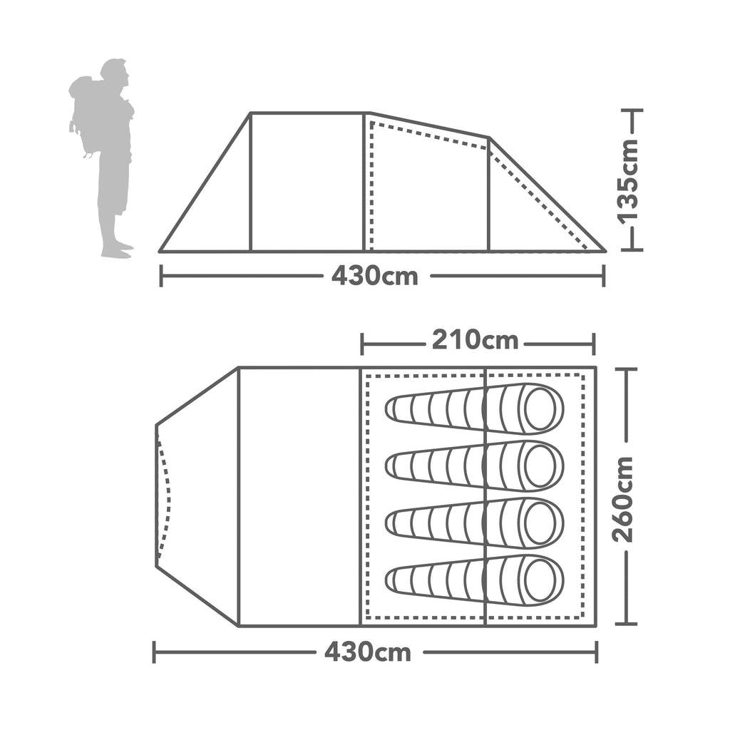 Genus 400L Air Tunnel Tent