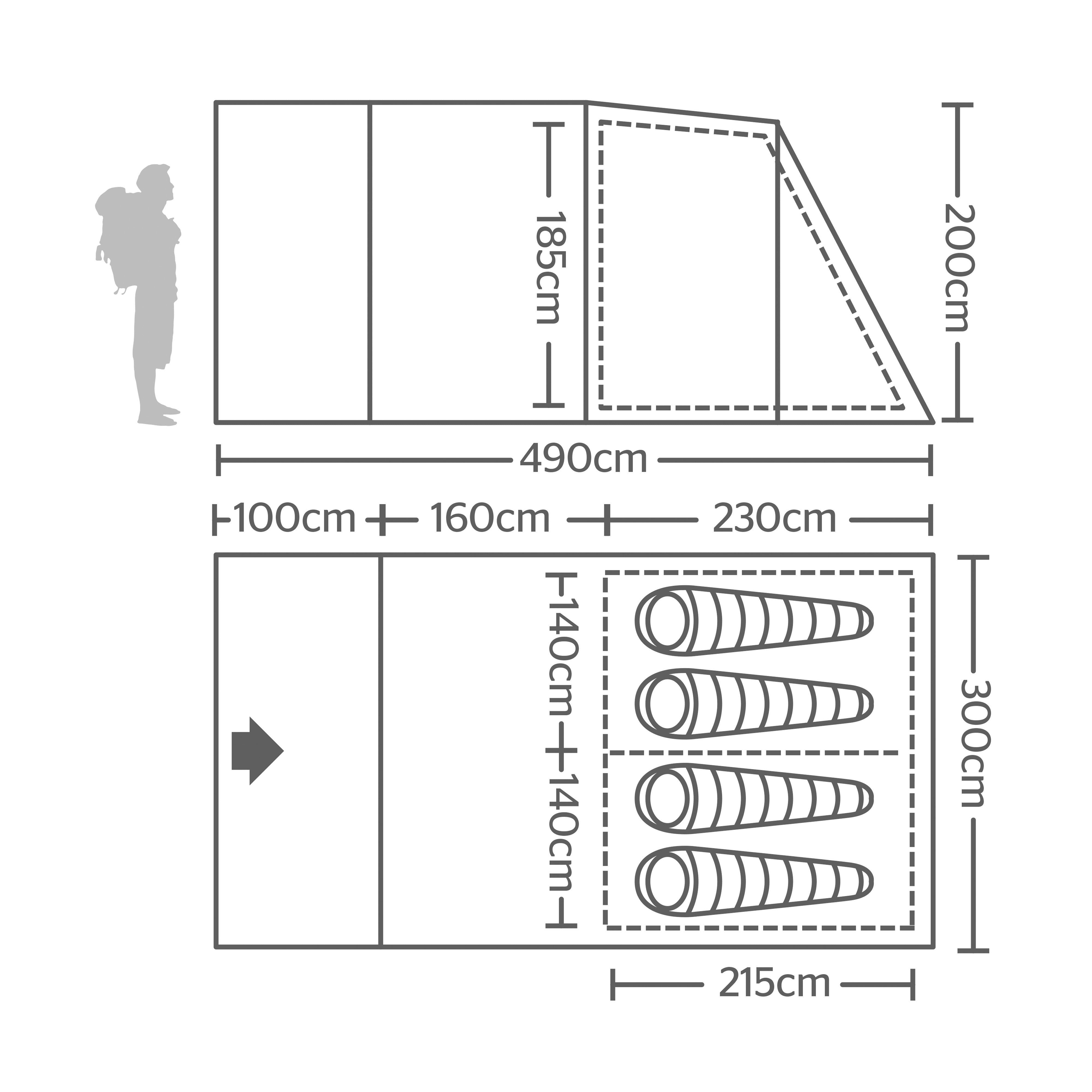 Hampton 4 Eclipse Family Tent