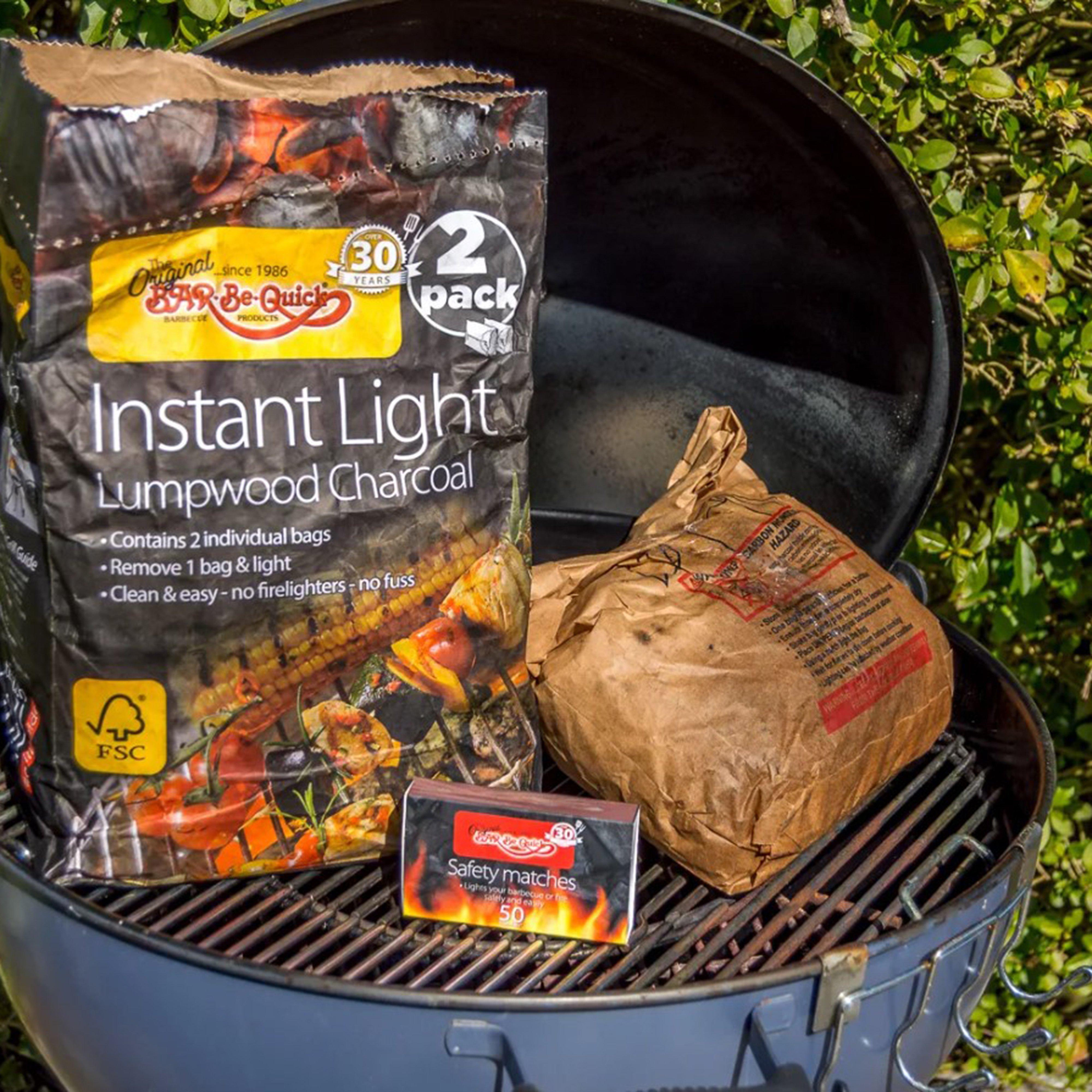 Instant Light Lumpwood Charcoal Twin Pack 2kg